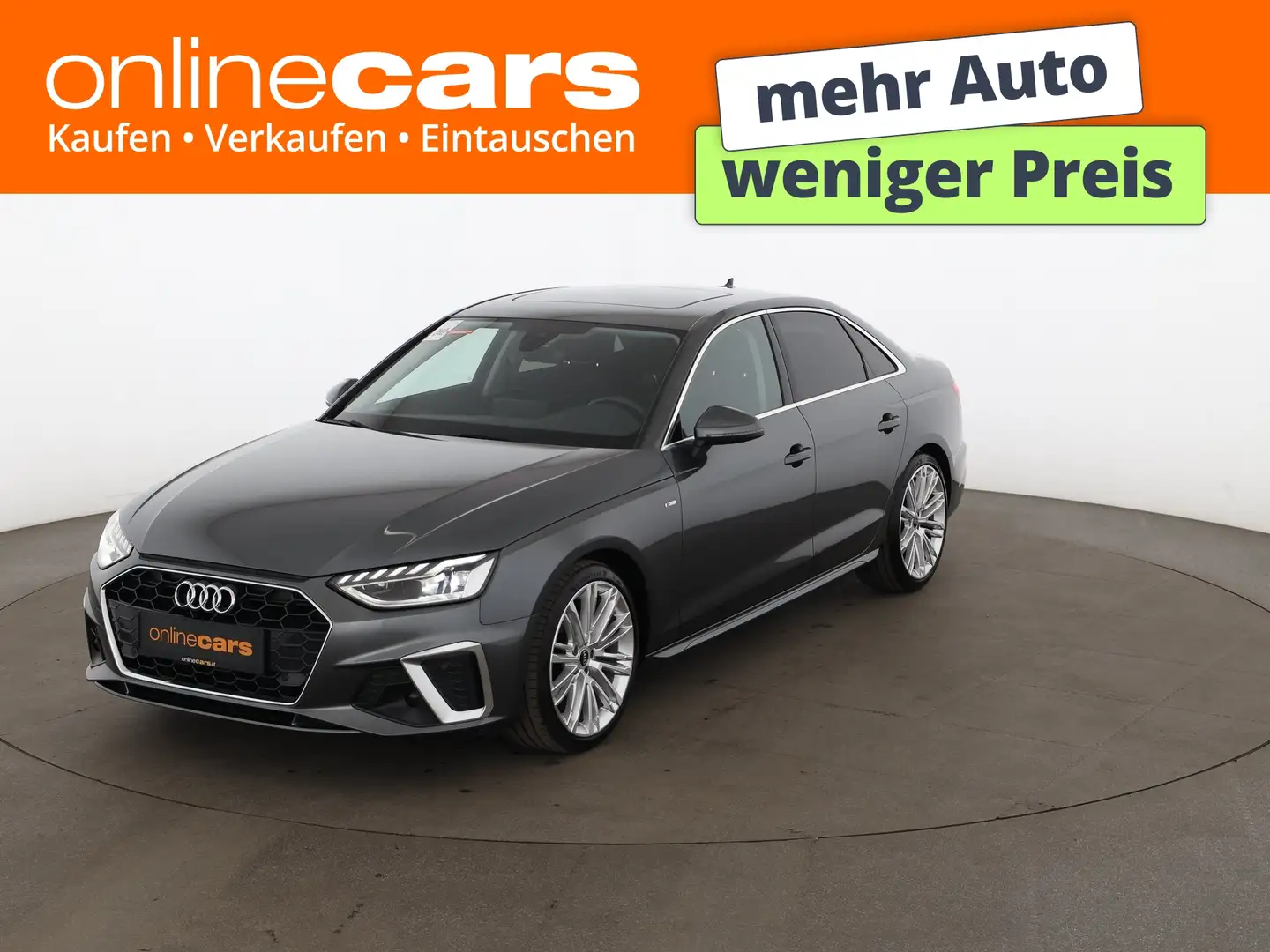 Audi A4 35 TDI S-Line Aut LED SKY NAVI SITZHZG TEMP Grau - 1