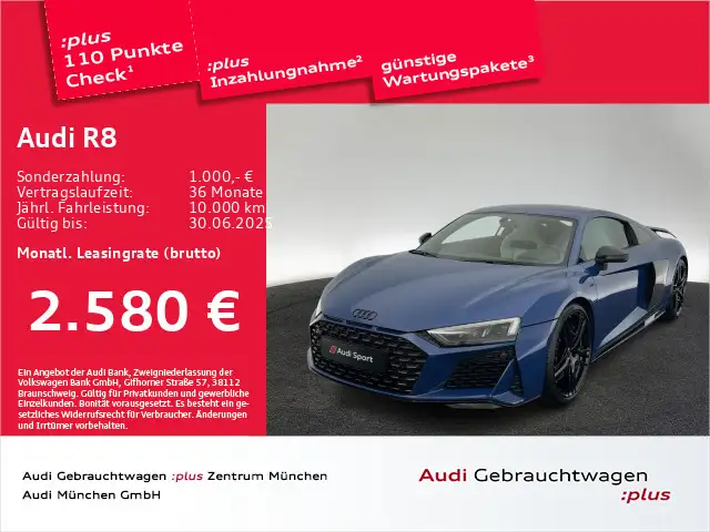 Audi R8 Coupé  V10 performance qu. B&O/Kamera/Carbo