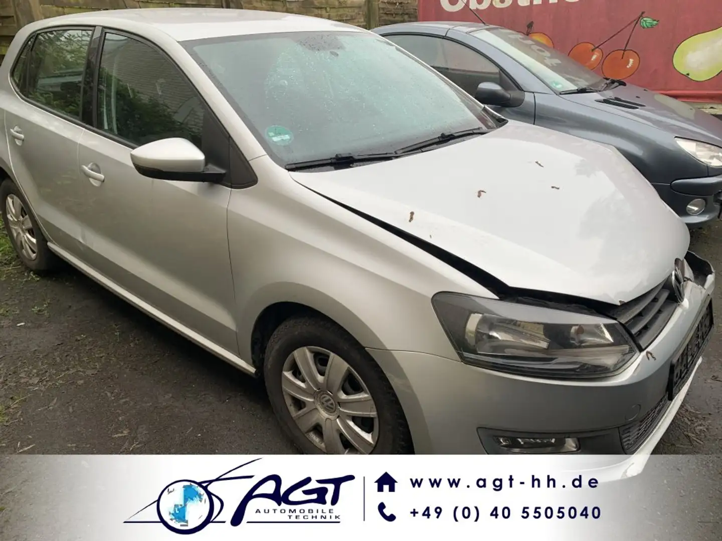 Volkswagen Polo Trendline Unfallfahrzeug mit Blechschaden Argento - 1