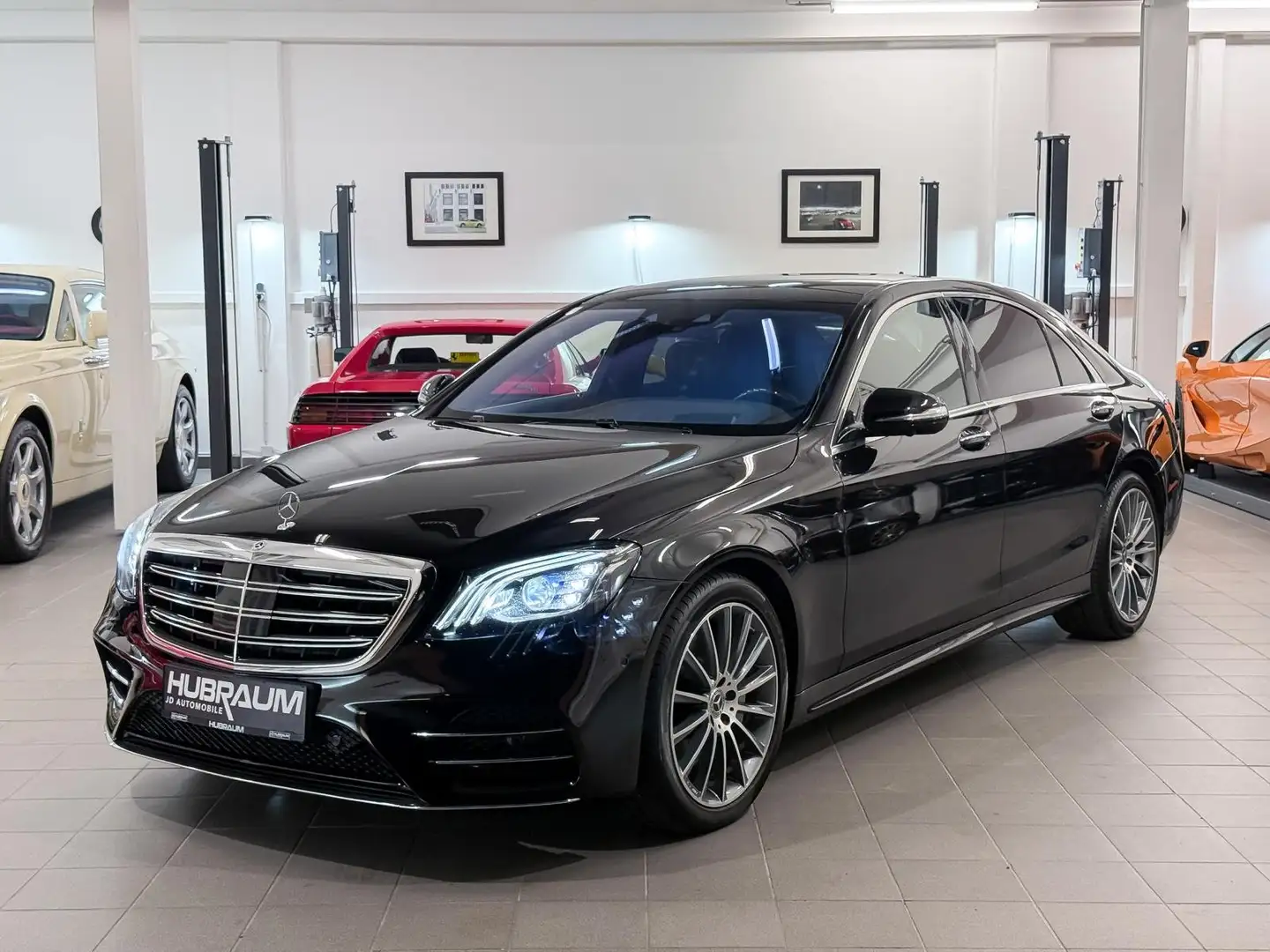 Mercedes-Benz S 400 d 4Matic L Lang Version AMG Burmester Pan 1.Besitz Schwarz - 2