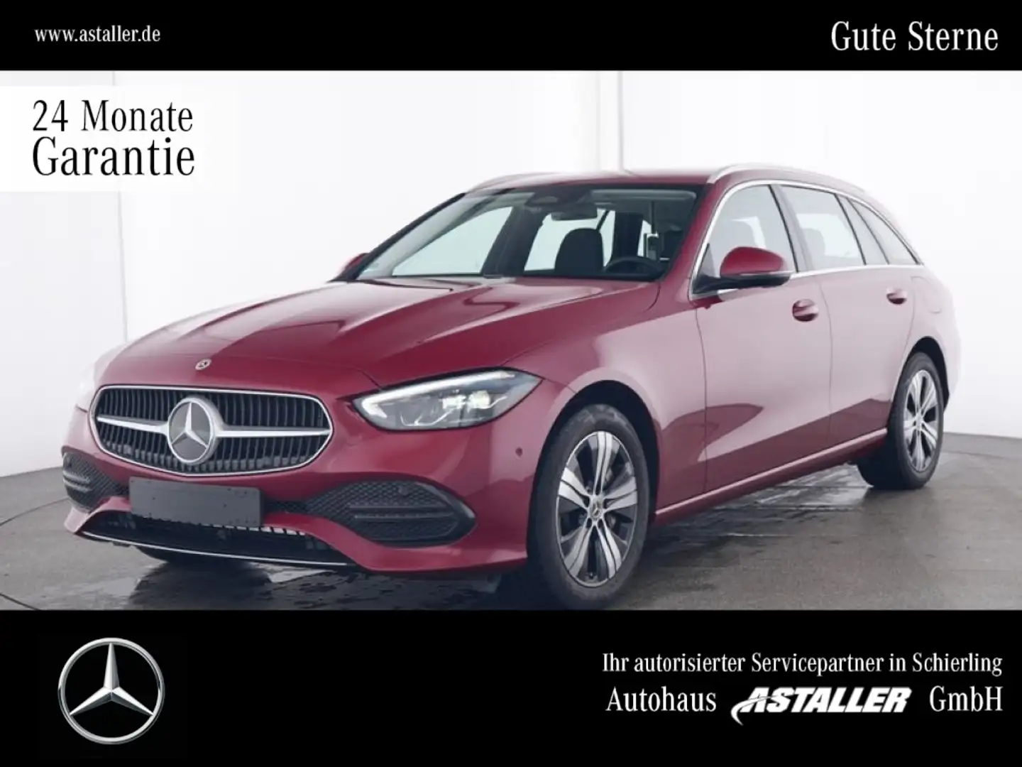 Mercedes-Benz C 300 T de 4M Avantgarde 2x MBUX+Led+AHK+Winterp Rot - 1