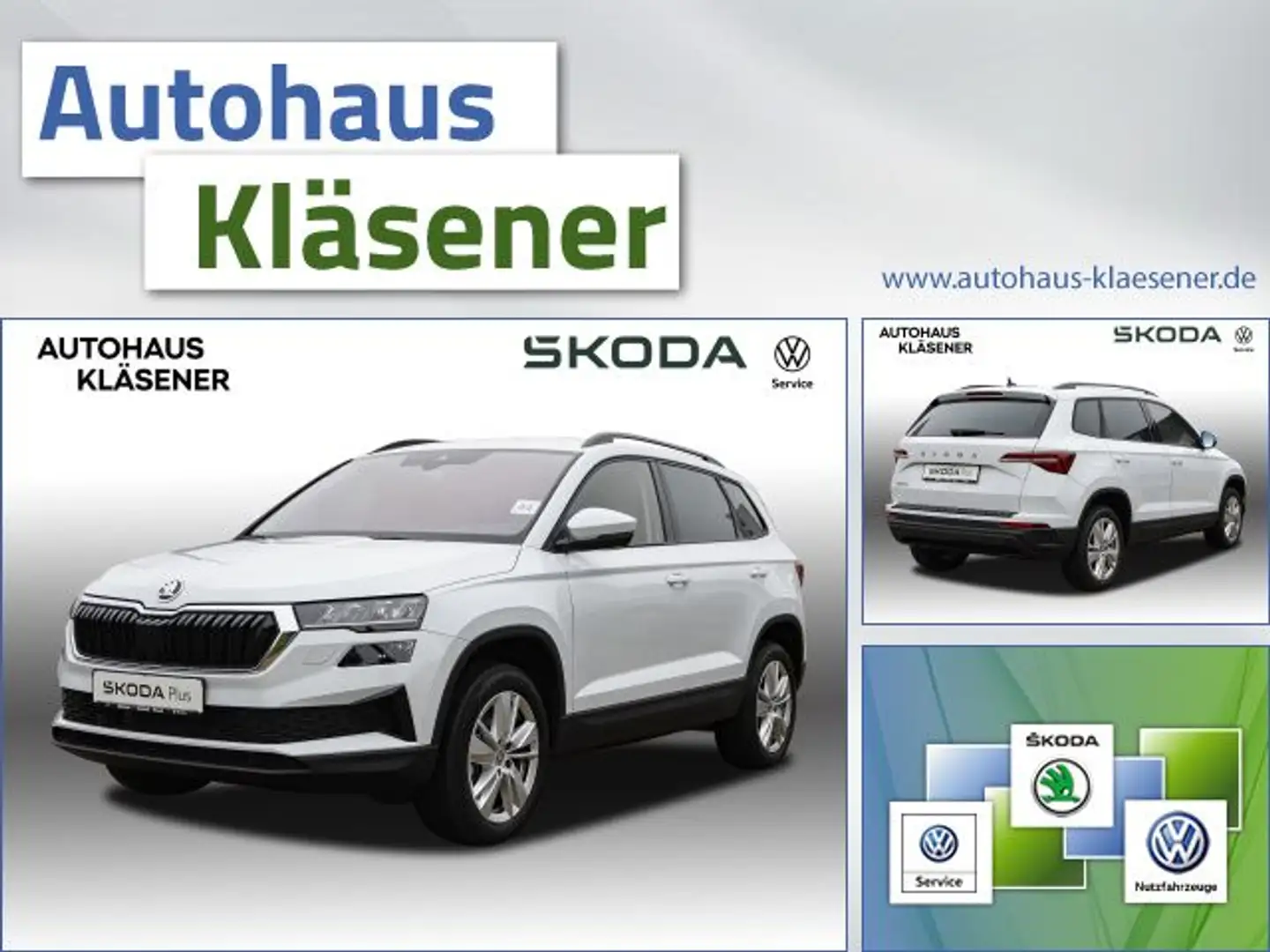 Skoda Karoq 1.5TSI 110KW DSG ASSIST LED ACC RKAM NAV LM Weiß - 1