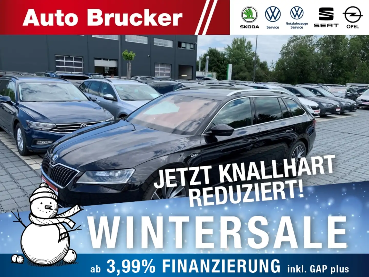 Skoda Superb Combi L&K 4x4 2.0 TDI AHK Navi Leder Xenon Schwarz - 1