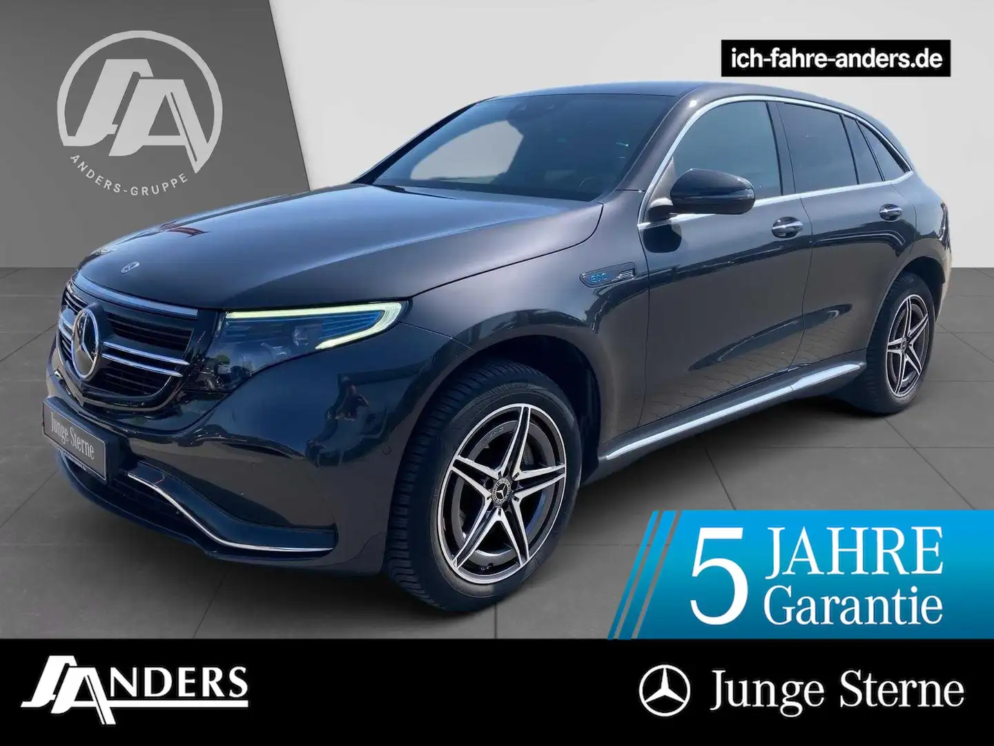 Mercedes-Benz EQC 400 4M AMG+MBUX+Distr+Key+LED+SOUND+SHD+Kam Grigio - 1