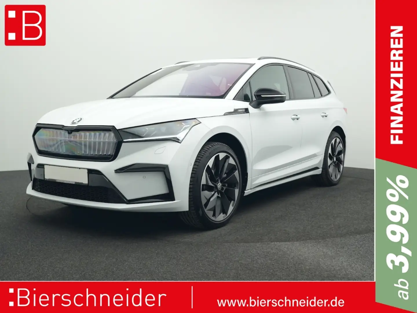 Skoda Enyaq 85x Sportline PANO AHK MATRIX HuD DCC Weiß - 1