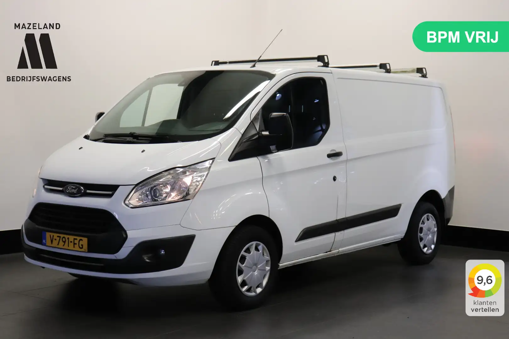Ford Transit Custom 2.0 TDCI EURO 6 - Airco - Navi - Cruise - €8.900,- Blanc - 1