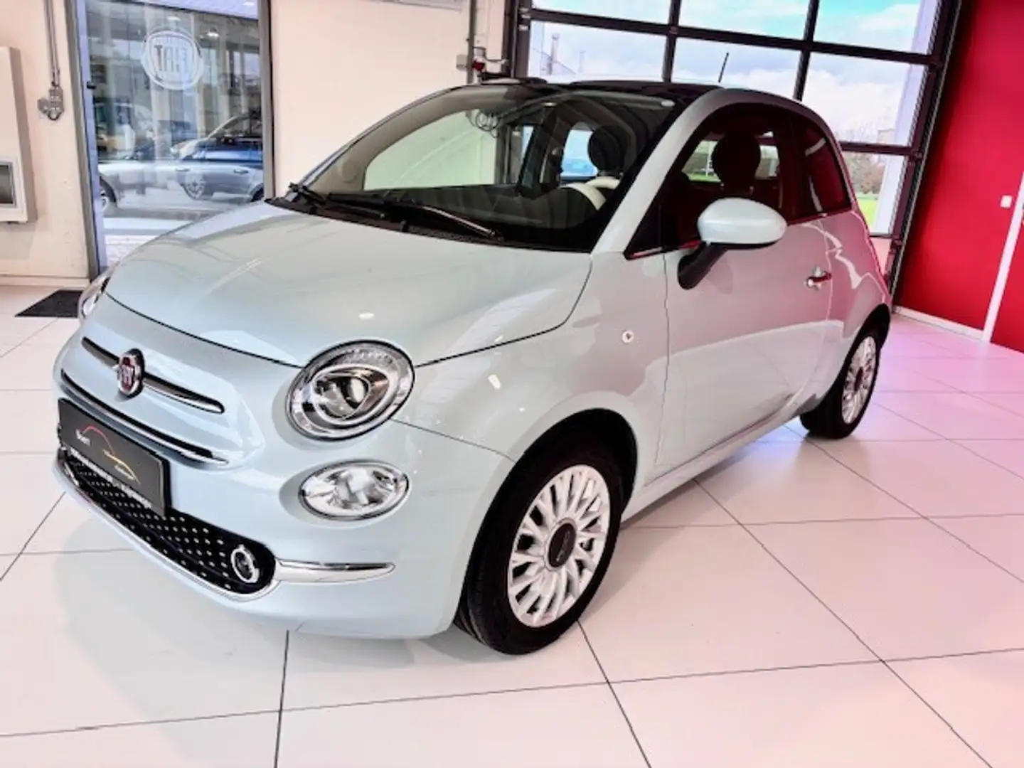 Fiat 500 Dolcevita Hybride/Carplay/Panodak/Parkpilot Bleu - 2