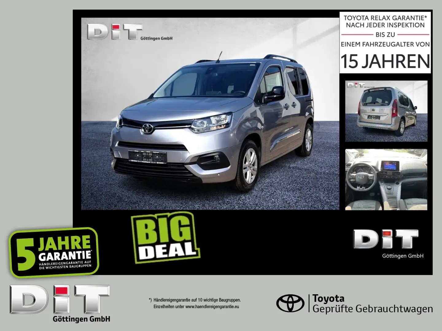 Toyota Proace City Verso 1.2 L1 D Team Deutschland ACC Silber - 1