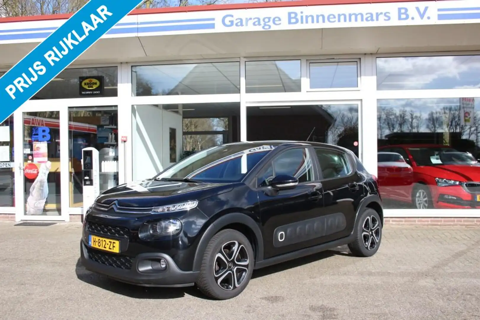 Citroen C3 1.2 PureTech Feel, PDC, Clima, Navi, Cruise Zwart - 1