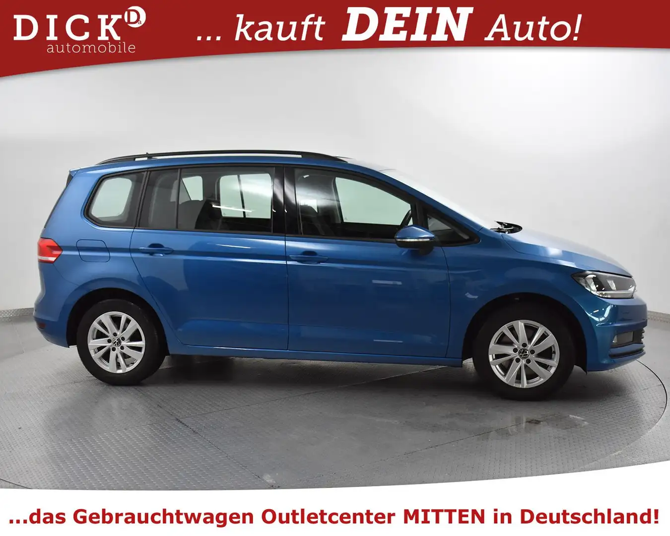 Volkswagen Touran 1.5 TSI Comfort NAVI+MASSAGE+ACC+SHZ+MFL+ Bleu - 2