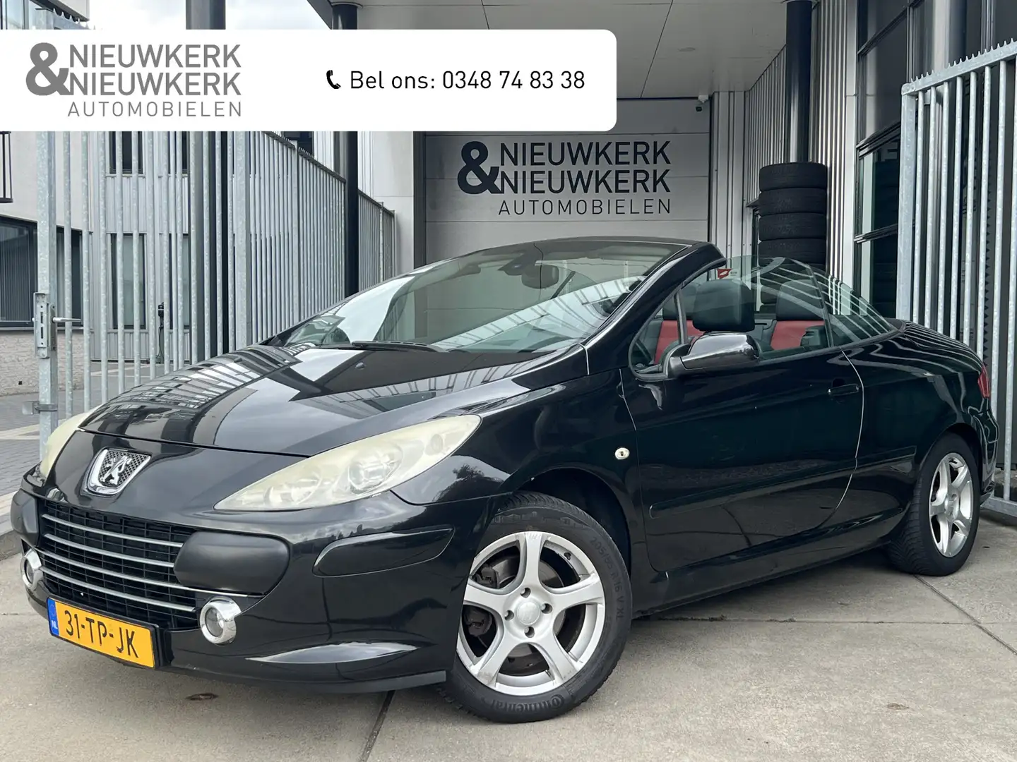 Peugeot 307 CC 2.0-16V | NWE APK + BEURT | LEDER | CRUISE CONT Zwart - 1