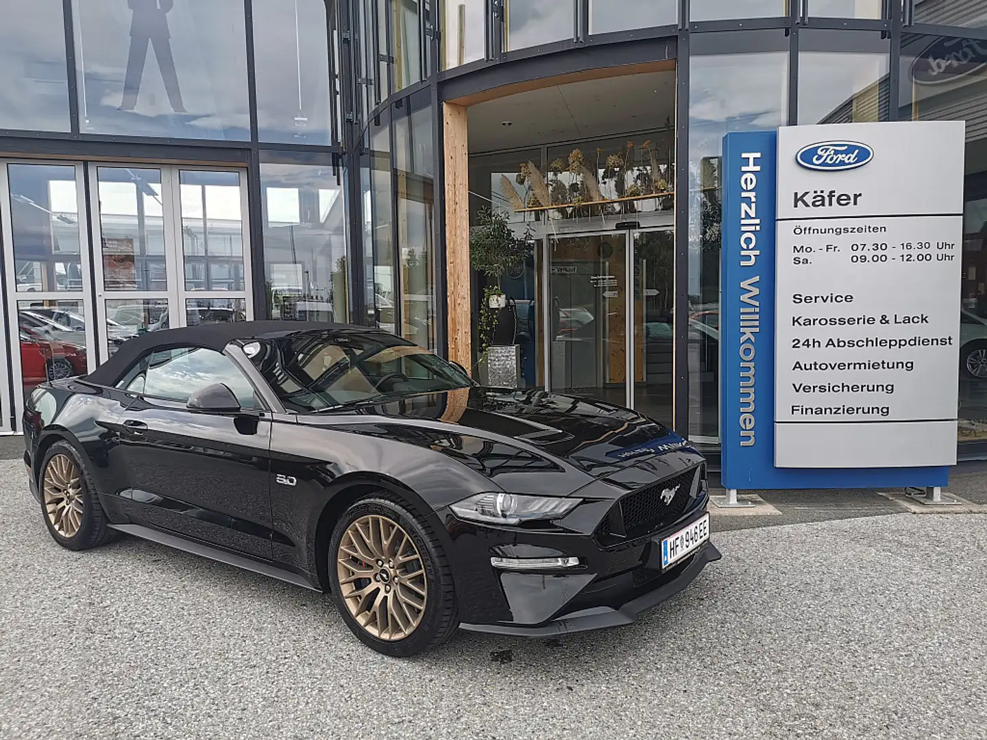 Ford Mustang 5,0 Ti-VCT V8 GT Cabrio Aut. Noir - 2