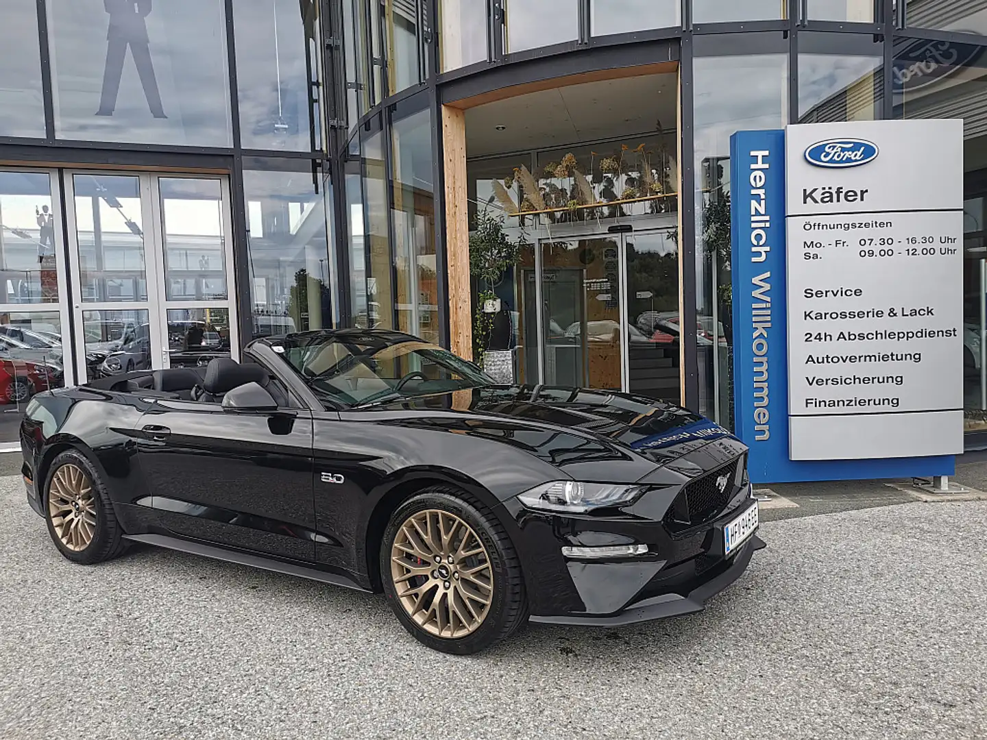 Ford Mustang 5,0 Ti-VCT V8 GT Cabrio Aut. Noir - 1
