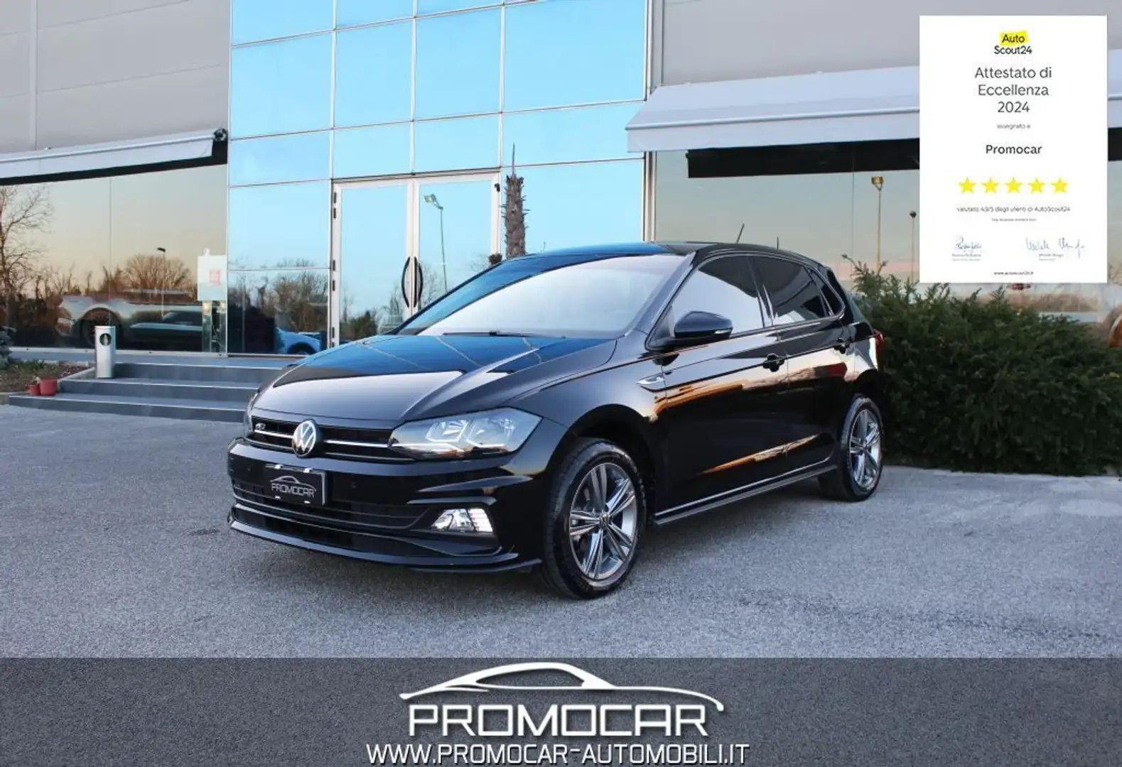 Volkswagen Polo 1.0 EVO 80 CV BMT R LINE *UNIPROP*SERVICE VW* Schwarz - 1