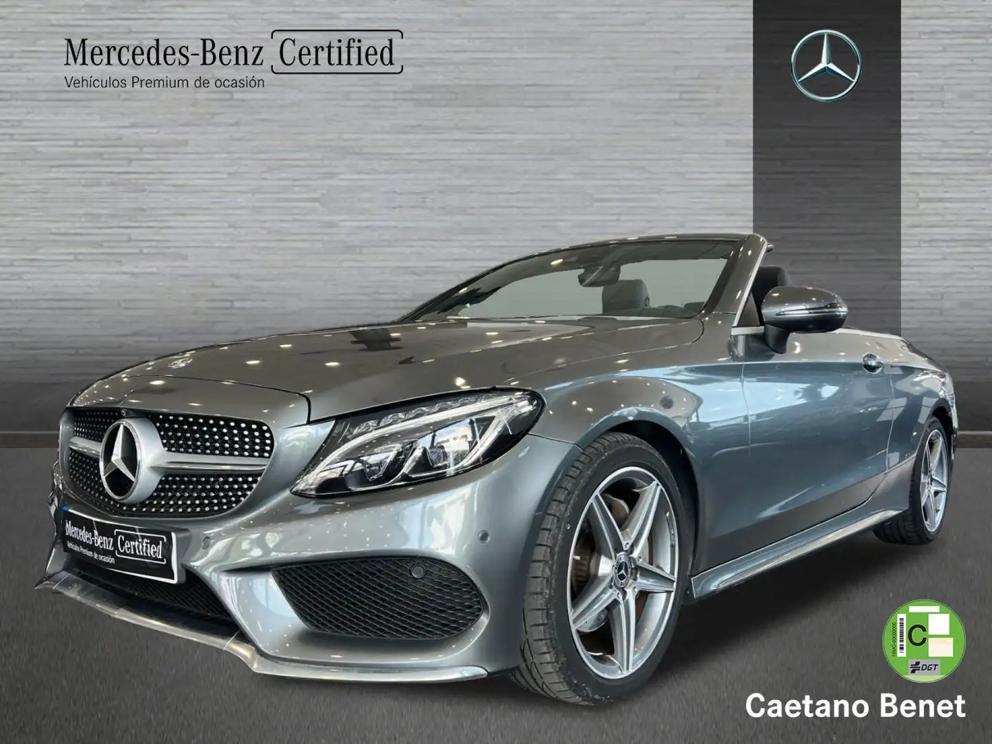 Mercedes-Benz C 220 Cabrio d Gris - 1
