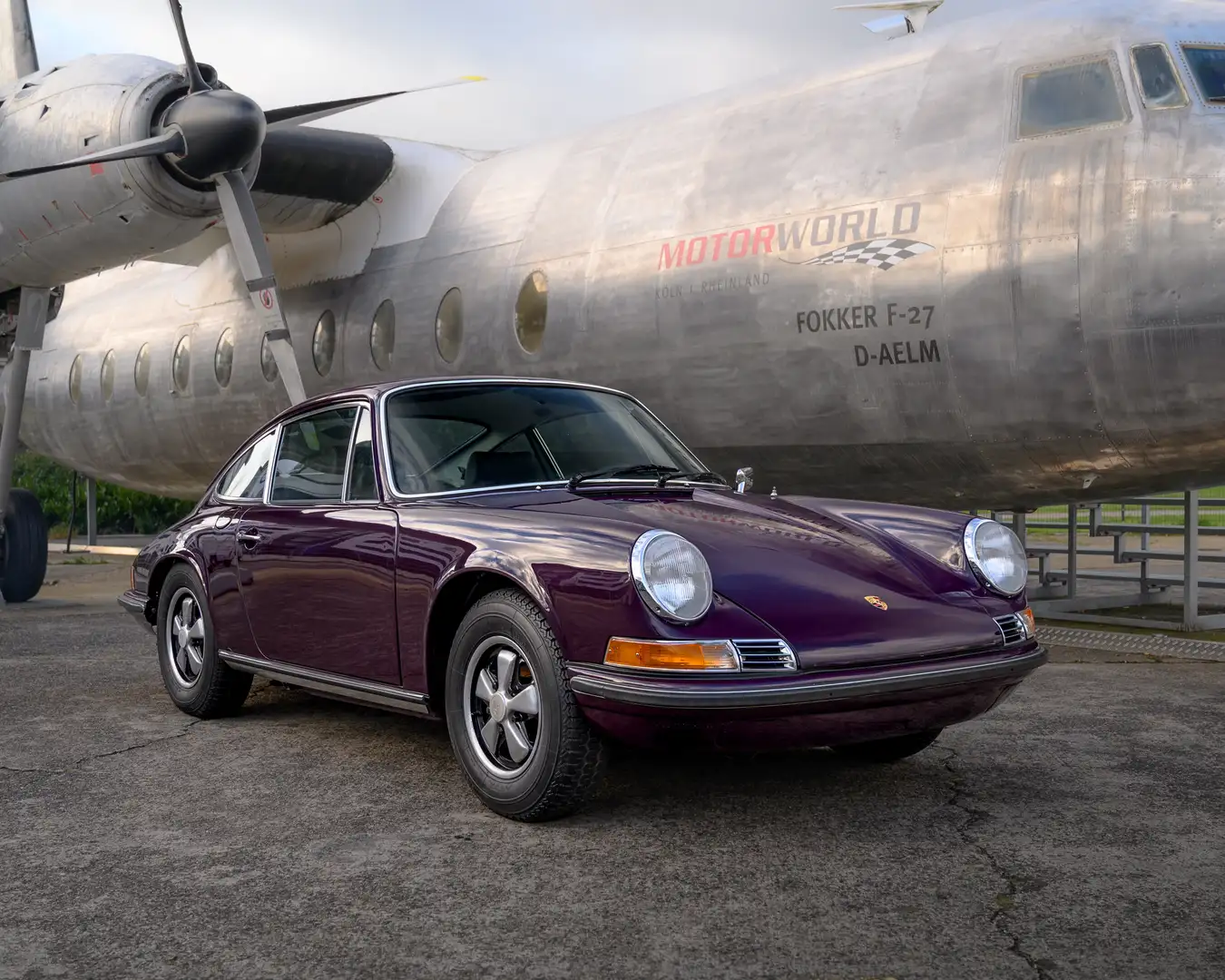 Porsche 911 T Ölklappe / Rarität Paars - 1
