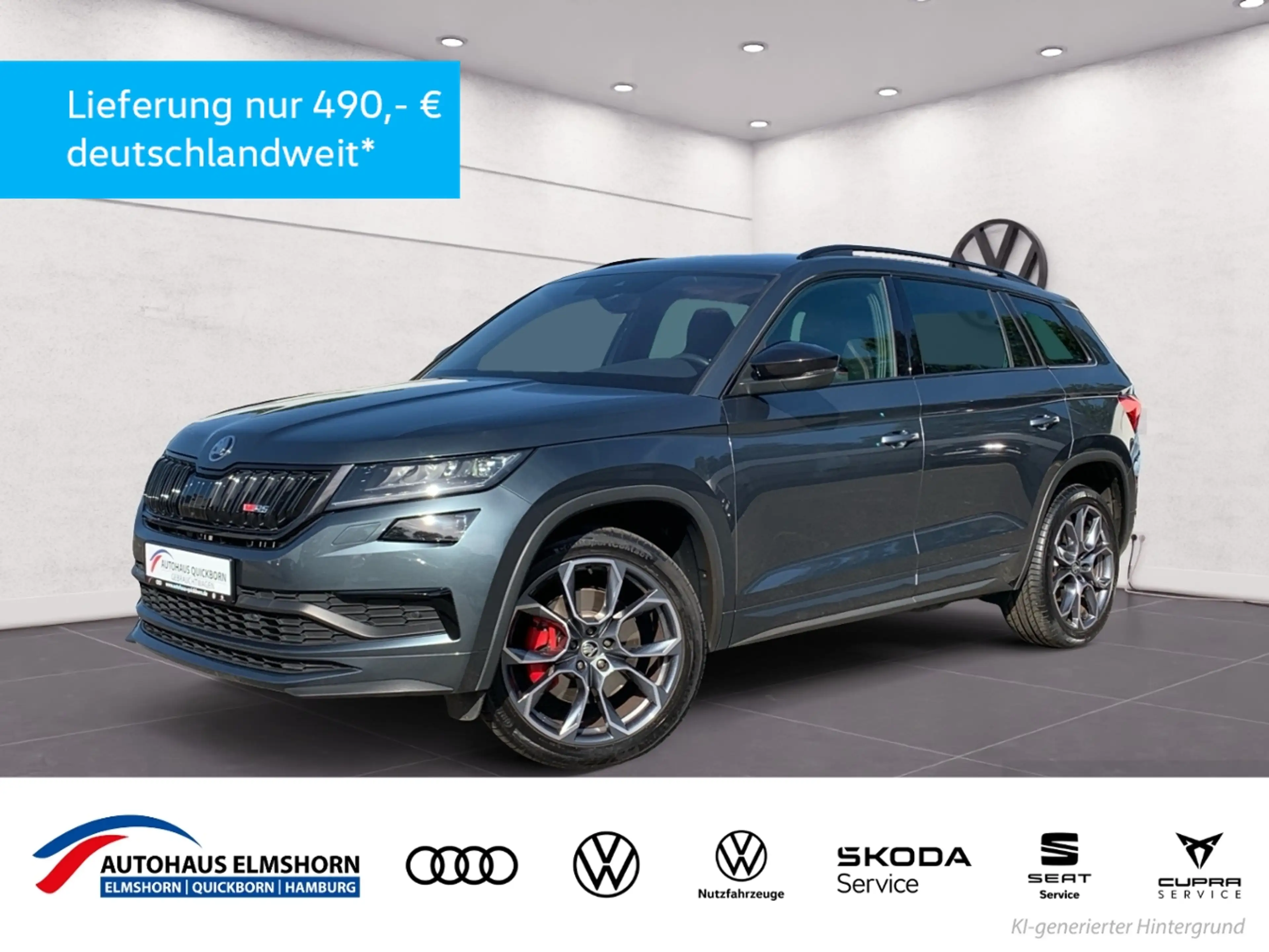 Skoda Kodiaq RS 2.0 TDI DSG AHK 360 STHZG CANTON KESSY NAVI