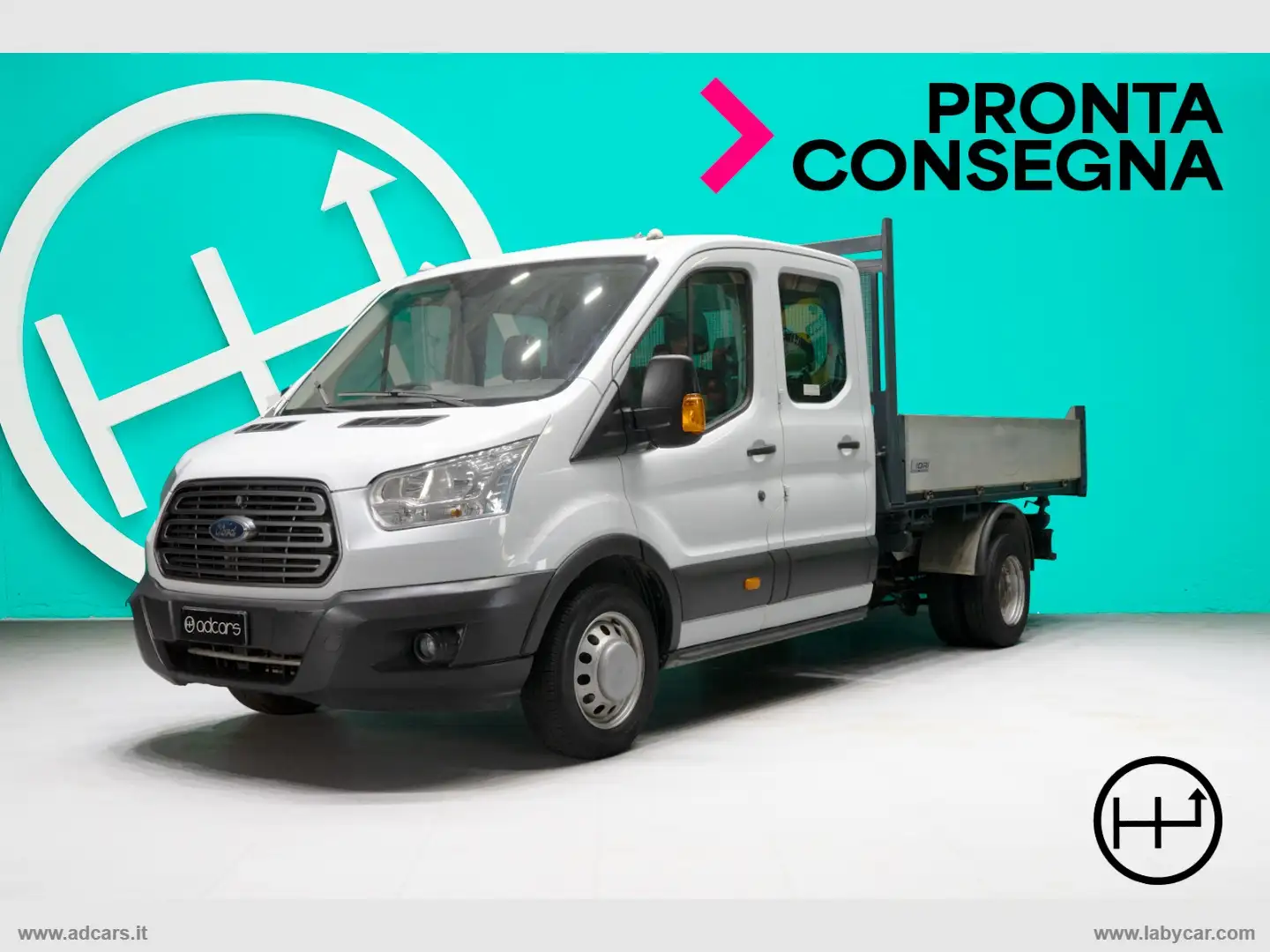 Ford Transit 350 2.0 130 RWD PL-DC Cab.Trend Blanc - 1
