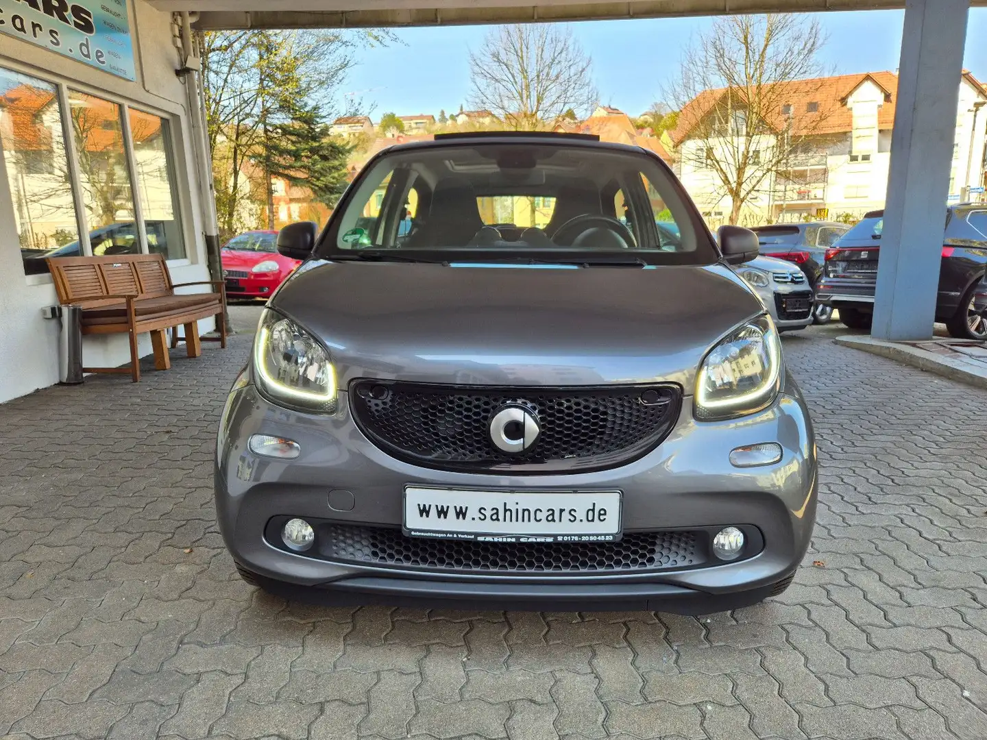 smart forFour Passion 66kW FALTDACH/NAVI/KLIMA Grijs - 2