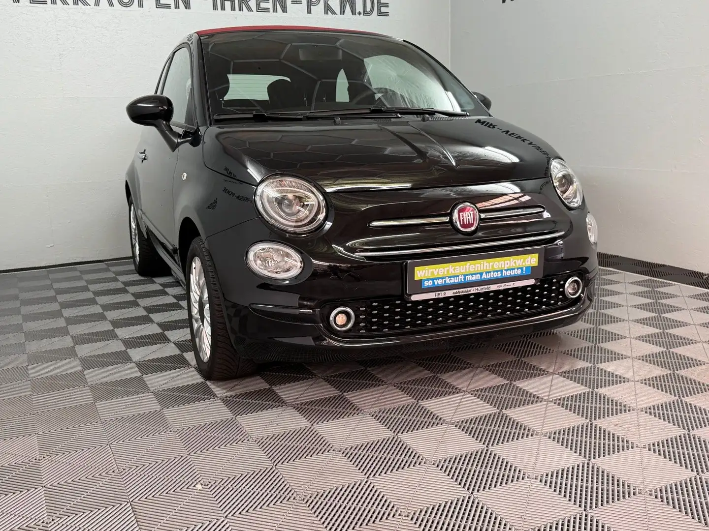 Fiat 500C Lounge Cabrio °Rotes Verdeck° Schwarz - 2