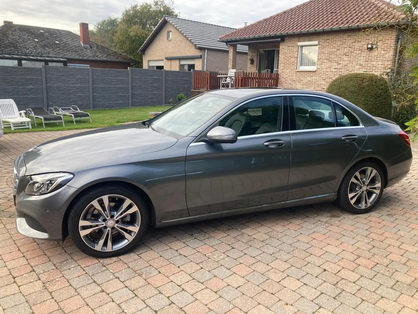 Mercedes-Benz C 180 C 180 9G-TRONIC automaat/Avantgarde /Led/Schuifdak Gris - 2