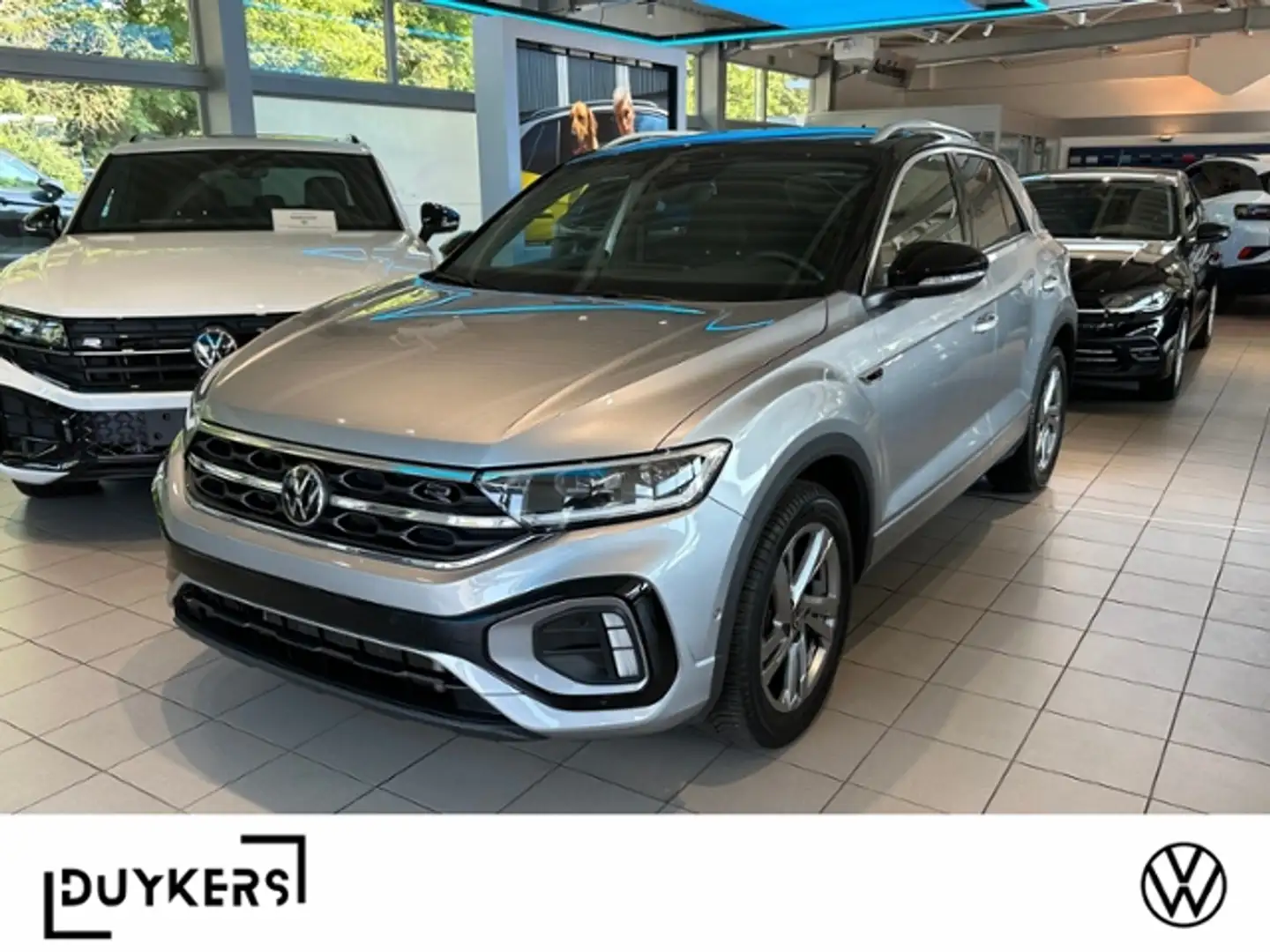 Volkswagen T-Roc 2.0 TDI DSG R-Line NAVI AHK LED Silber - 1