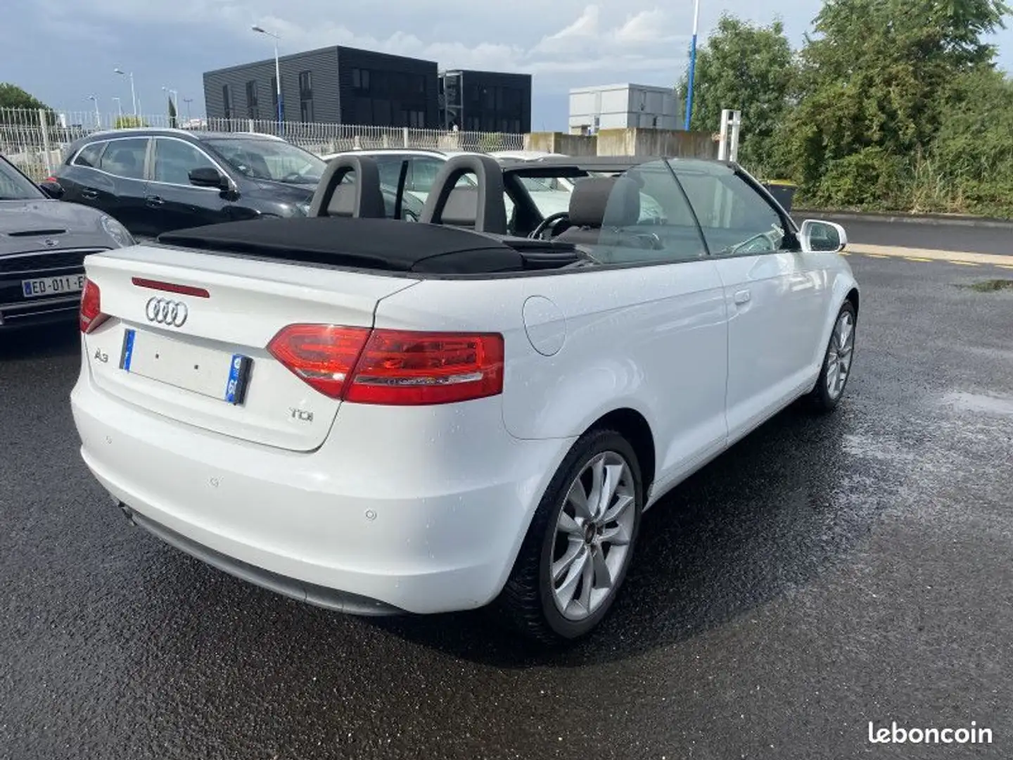 Audi A3 CABRIOLET 2.0 TDI 140CH DPF START-STOP AMBIENTE Bianco - 2