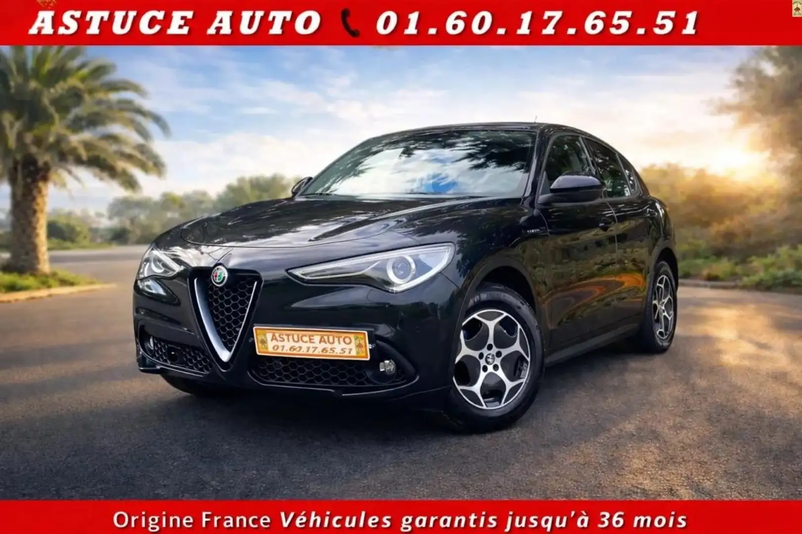 Alfa Romeo Stelvio 2.2 D 160 SUPER BVA Schwarz - 1