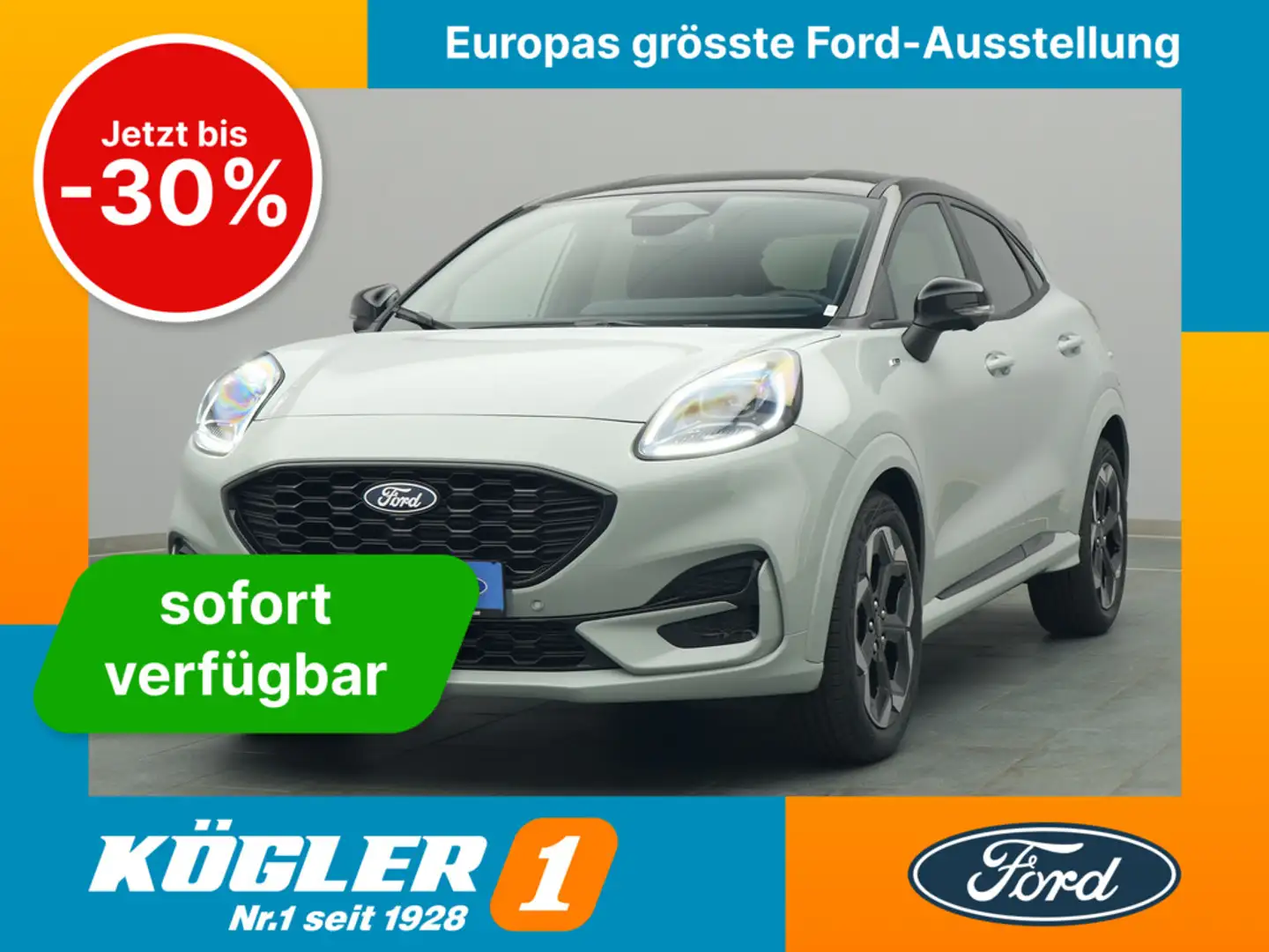 Ford Puma ST-LINE X 155PS Aut./Winter-P./LED -20%* Grijs - 1