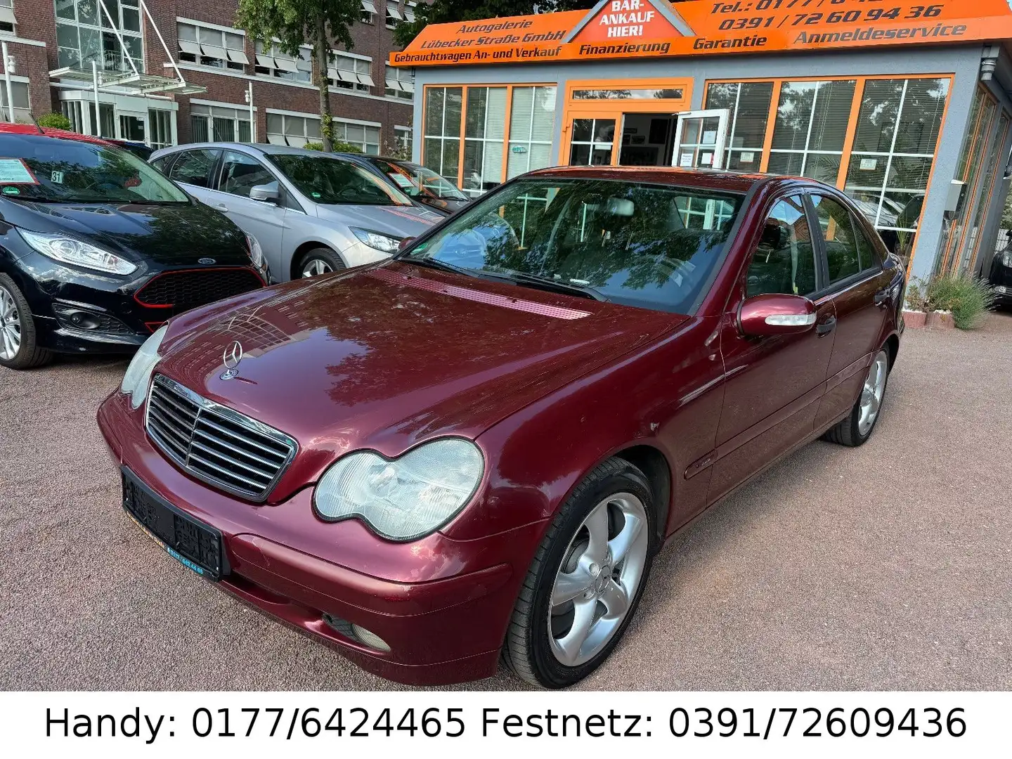 Mercedes-Benz C 180 Kompressor ELEGANCE/KLIMA/4xel.FH/SHZ/ Rot - 1