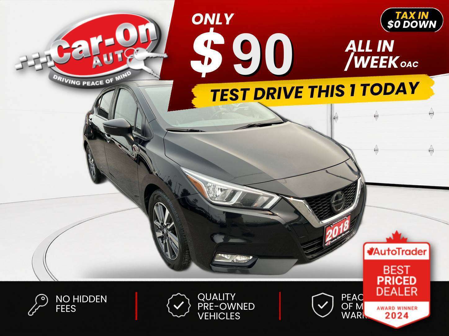 Black 2021 Nissan Versa Sedan Front-Wheel Drive Automatic