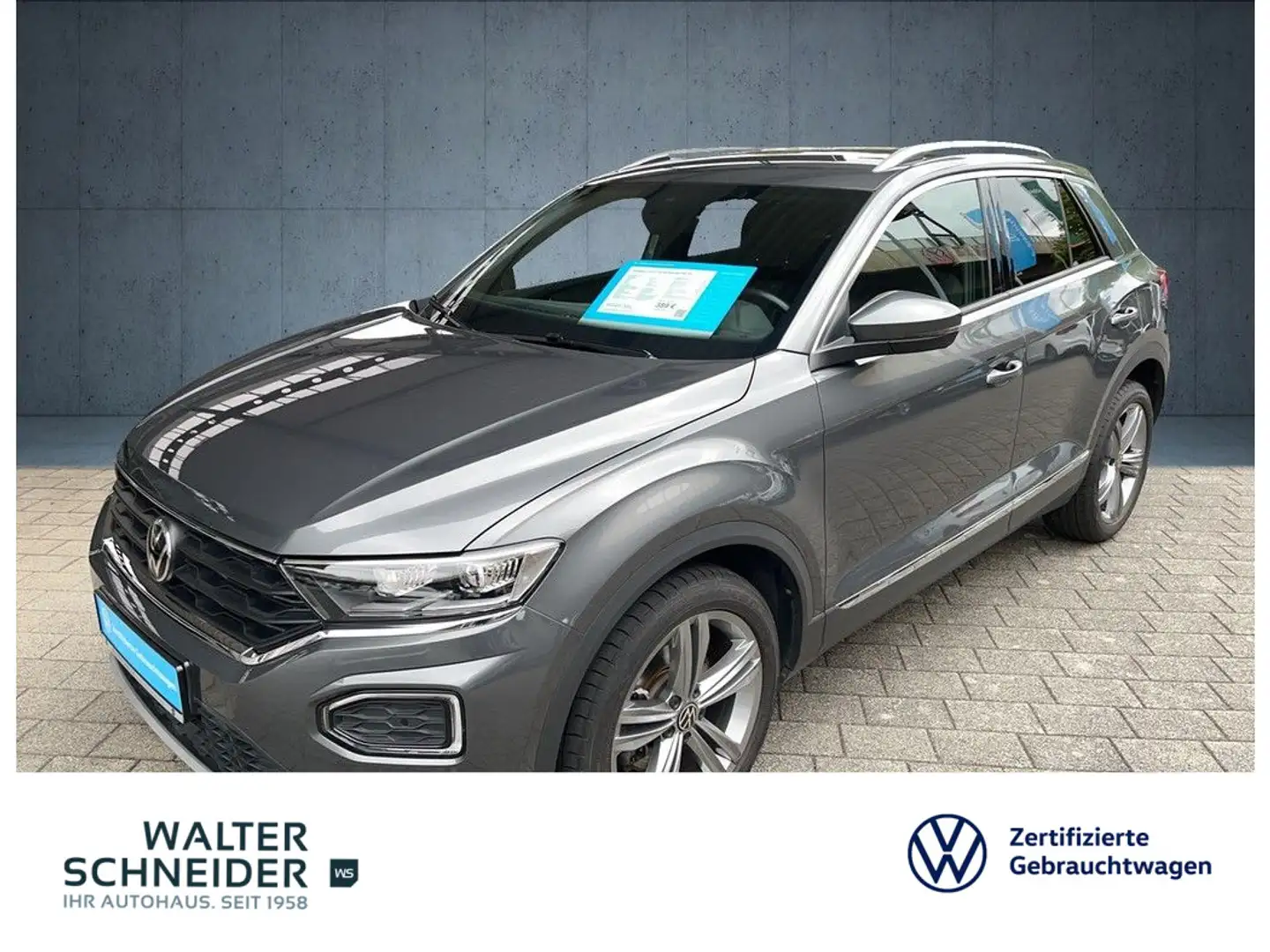 Volkswagen T-Roc 2.0 TDI DSG Sport Navi AHK LED Grau - 1