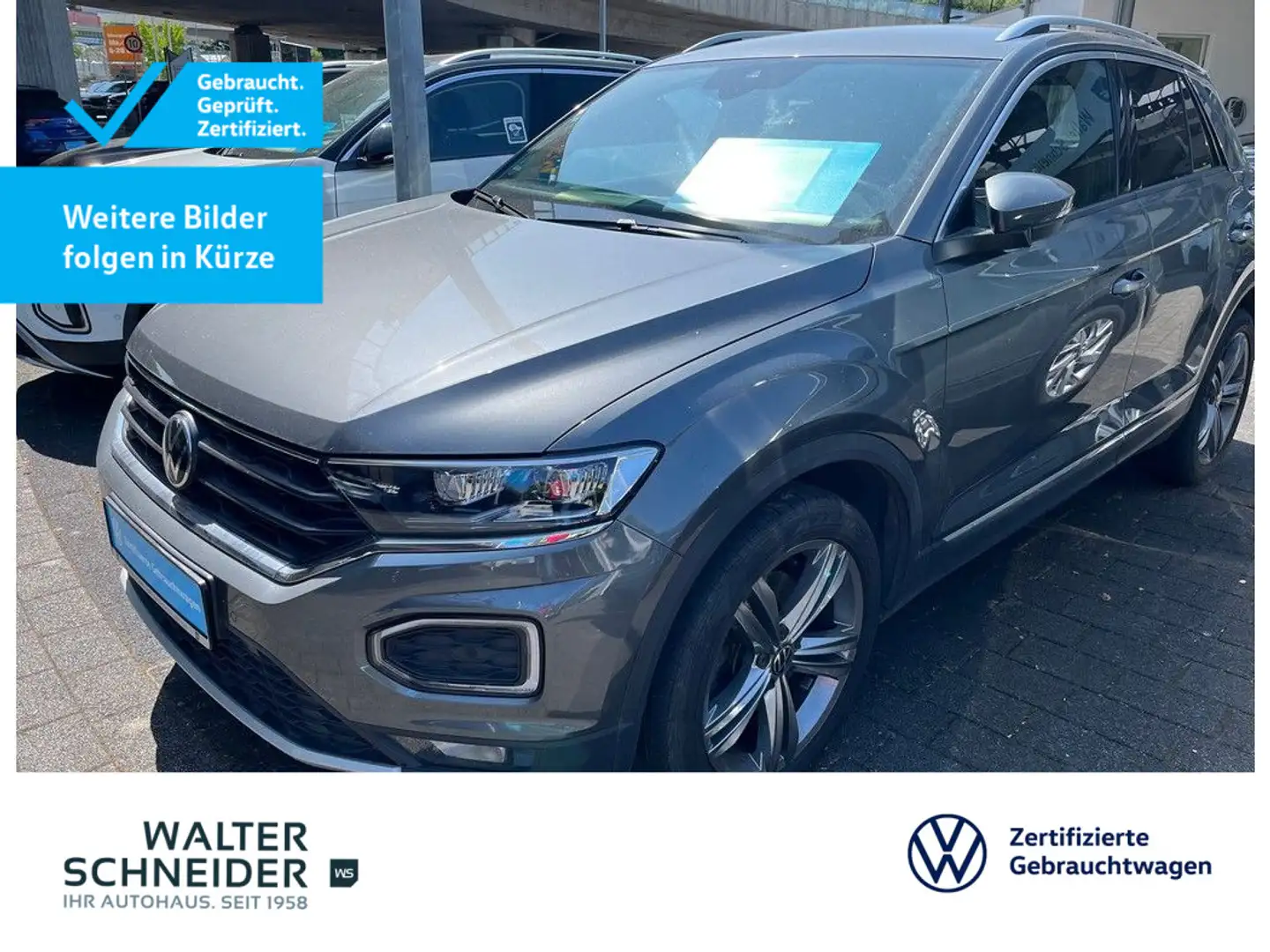 Volkswagen T-Roc 2.0 TDI DSG Sport Navi AHK LED Grau - 1