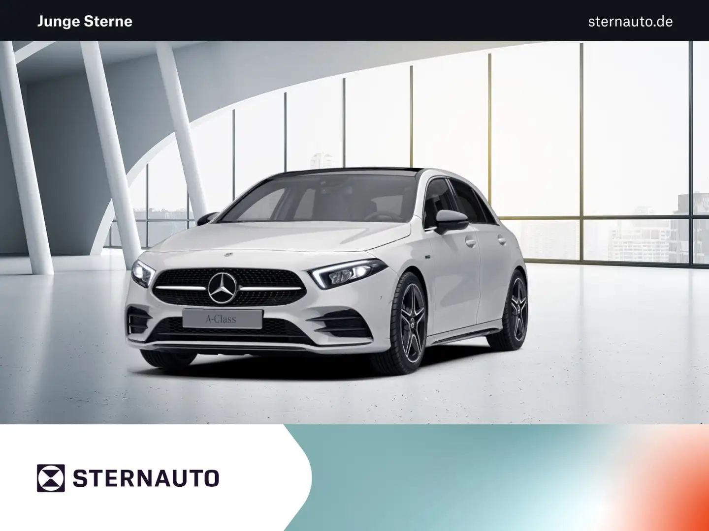 Mercedes-Benz A 250 A 250 e AMG Night LED Pano SpiegelPak RüKam Navi Weiß - 1