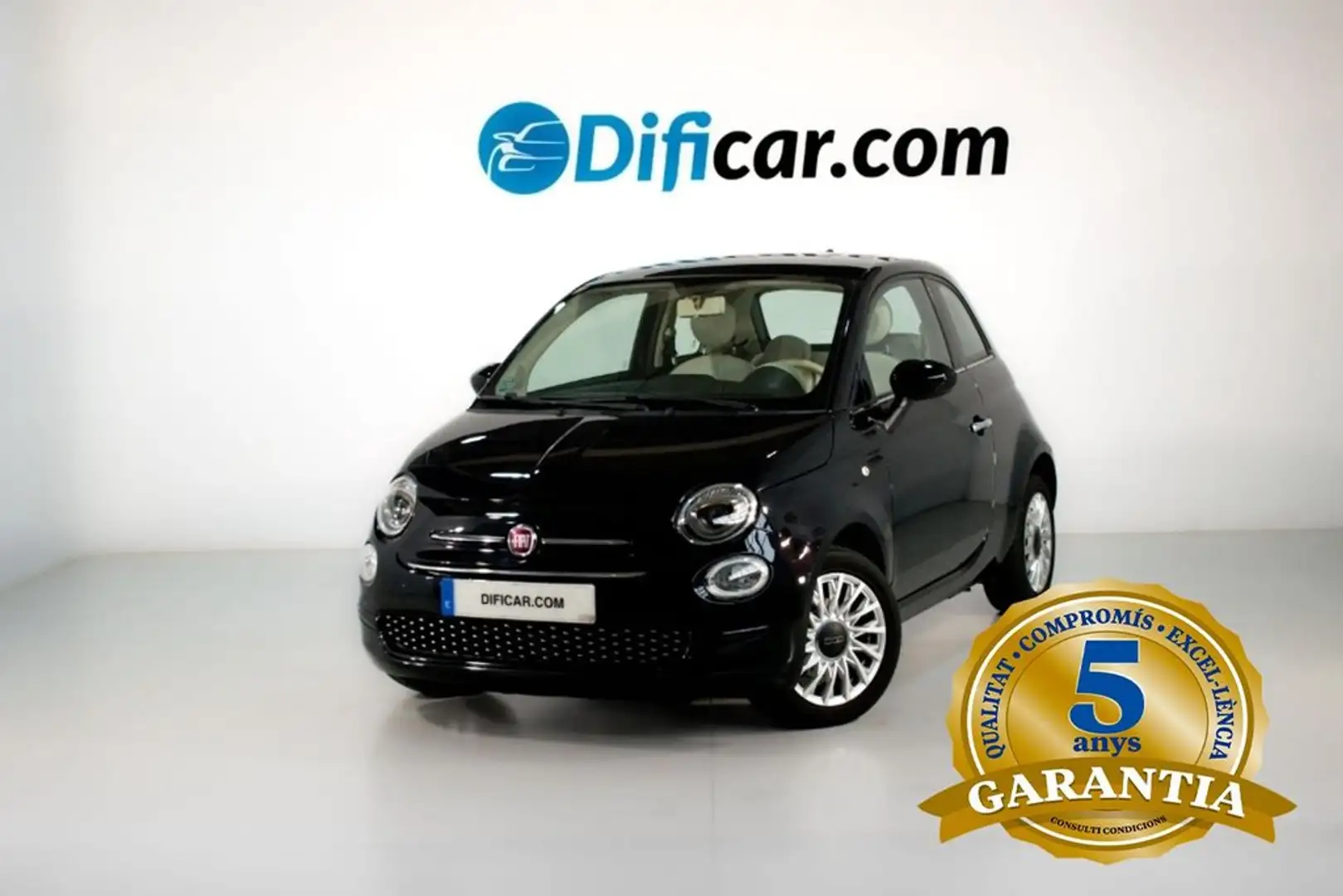 Fiat 500 LOUNGE 1.2 69CV Negro - 1