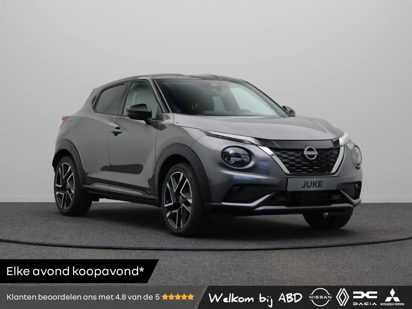 Nissan Juke 1.6 Hybrid N-Design | Rijklaarprijs!! | Stoel, en Grijs - 1