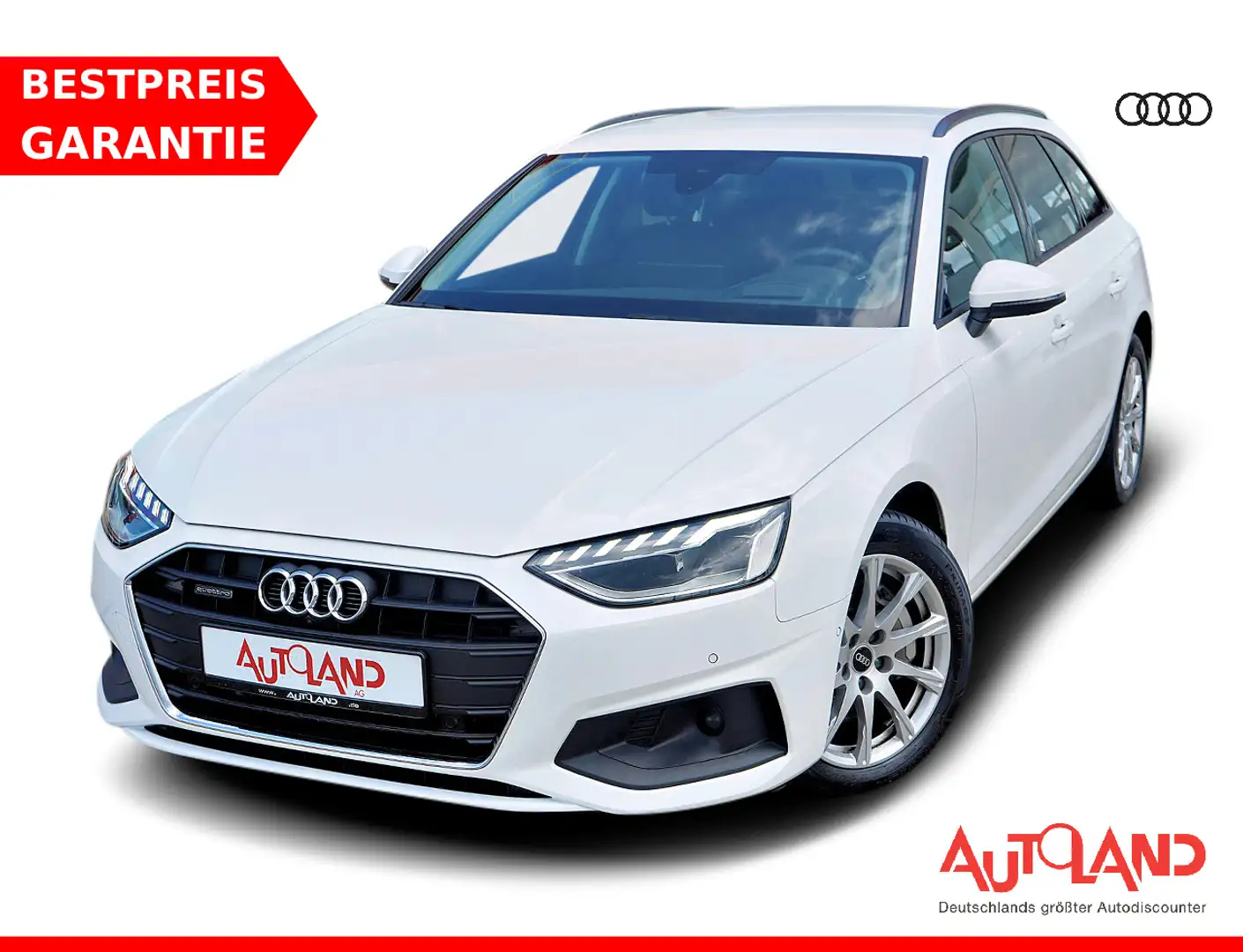 Audi A4 Avant 40 2.0 TDI quattro LED Navi ACC 360° Weiß - 1