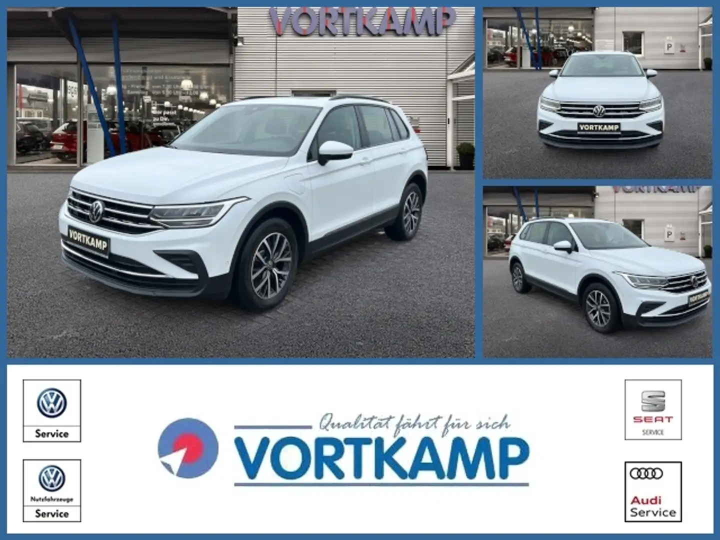 Volkswagen Tiguan Life eHybrid Pano/Leder/Kamera/Memory Weiß - 1