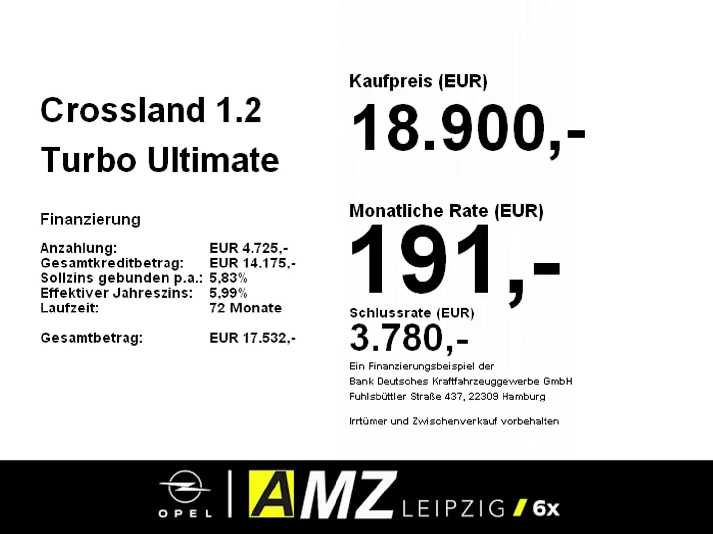 Opel Crossland 1.2 Turbo Ultimate Paket *HU/AU neu* Grigio - 2