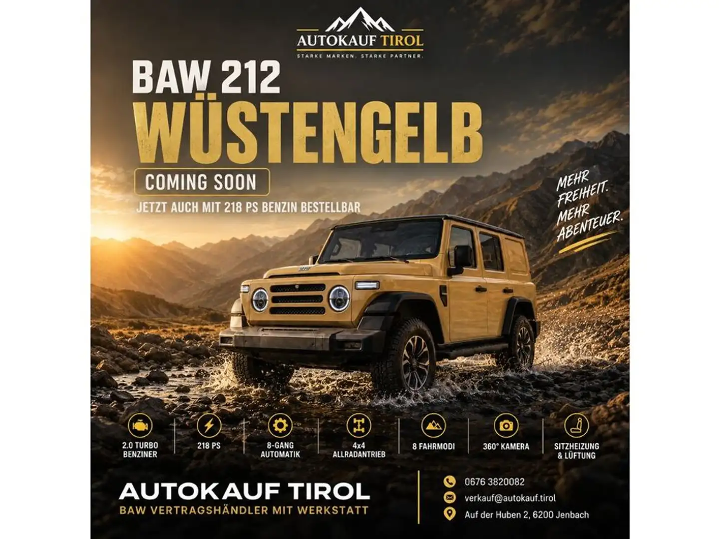BAW 212 BAW 212 2.0 Benzin 4x4 – 218 PS | Seilwinde Beige - 1