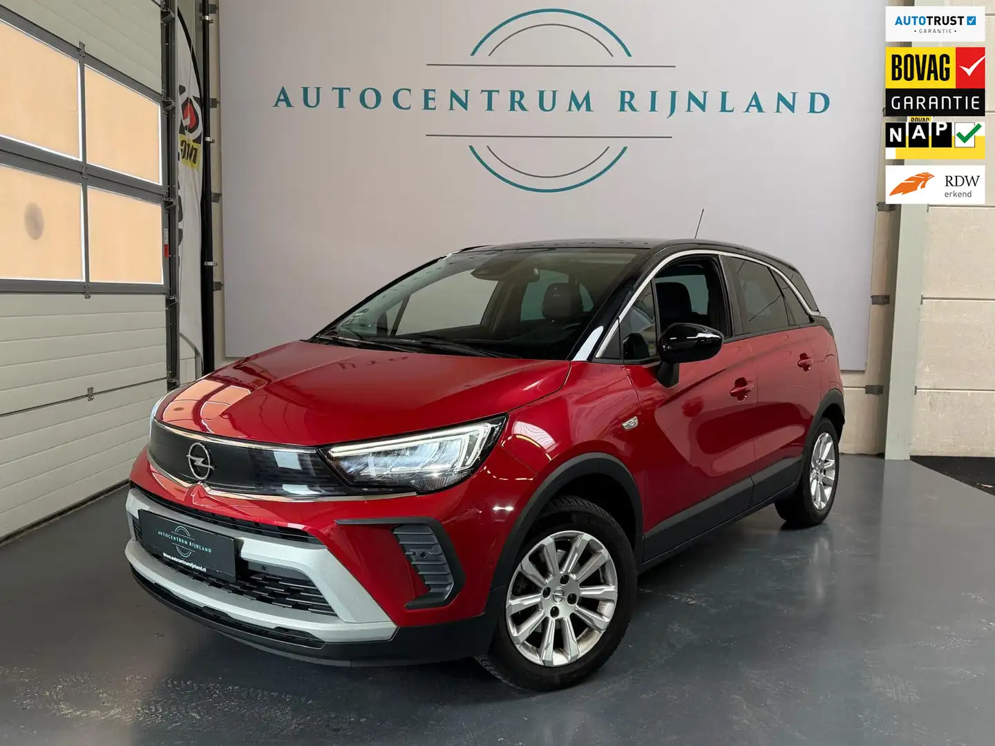Opel Crossland 1.2 Turbo Elegance Automaat Navi Camera 1 JAAR BOV Rood - 1