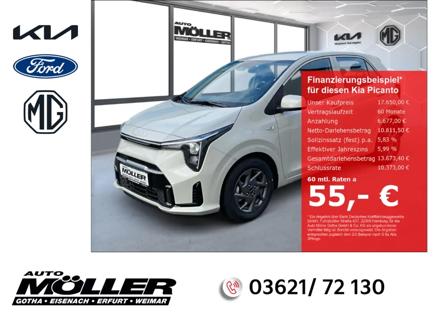Kia Picanto Vision PE2 1.0 AMT Navi Kamera SHZG PDC Beige - 1