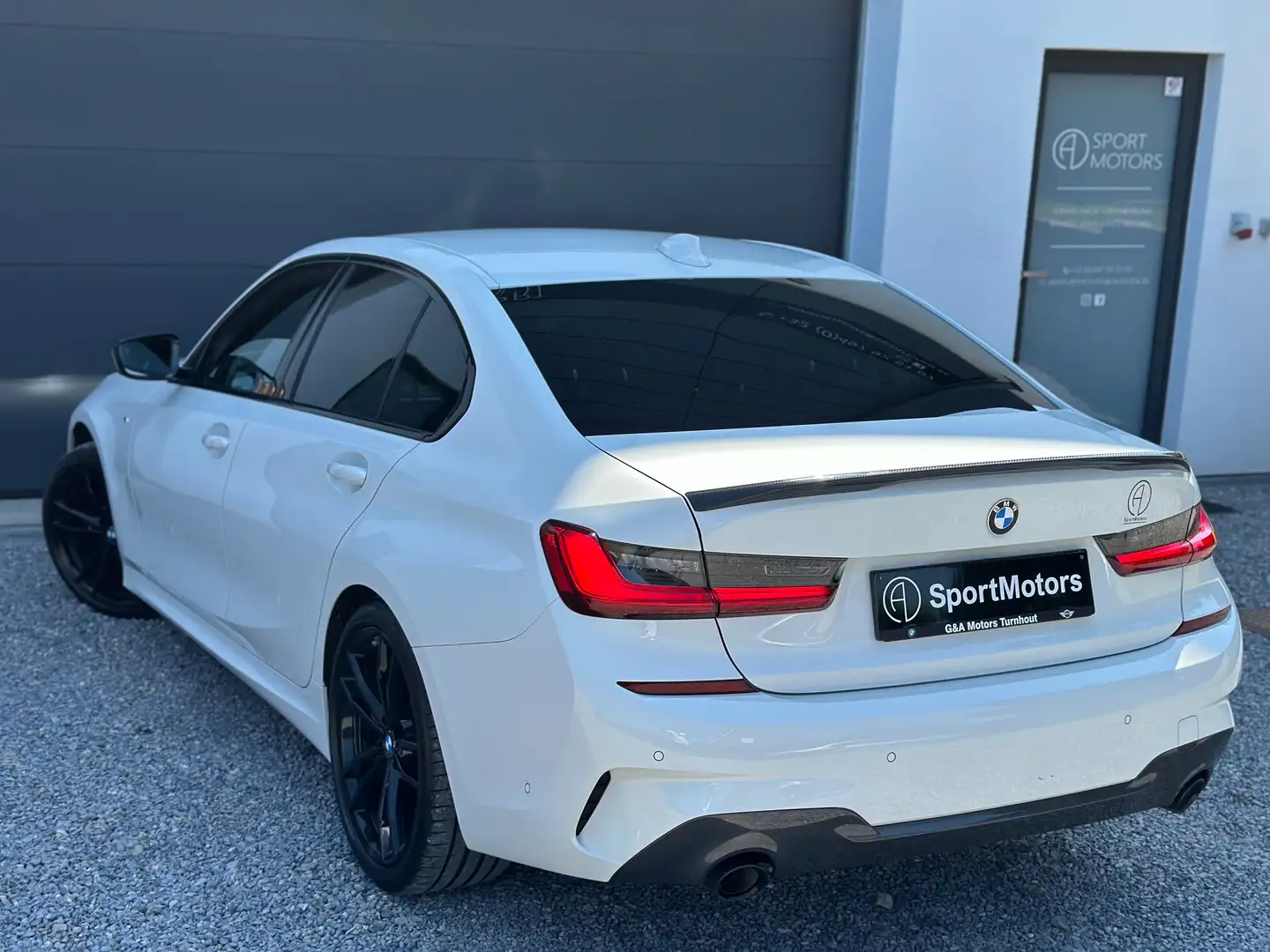 BMW 320 dAS 12/2019 Pack M *Head Up*Carbon*Kockpyt*KeyLess Blanc - 2