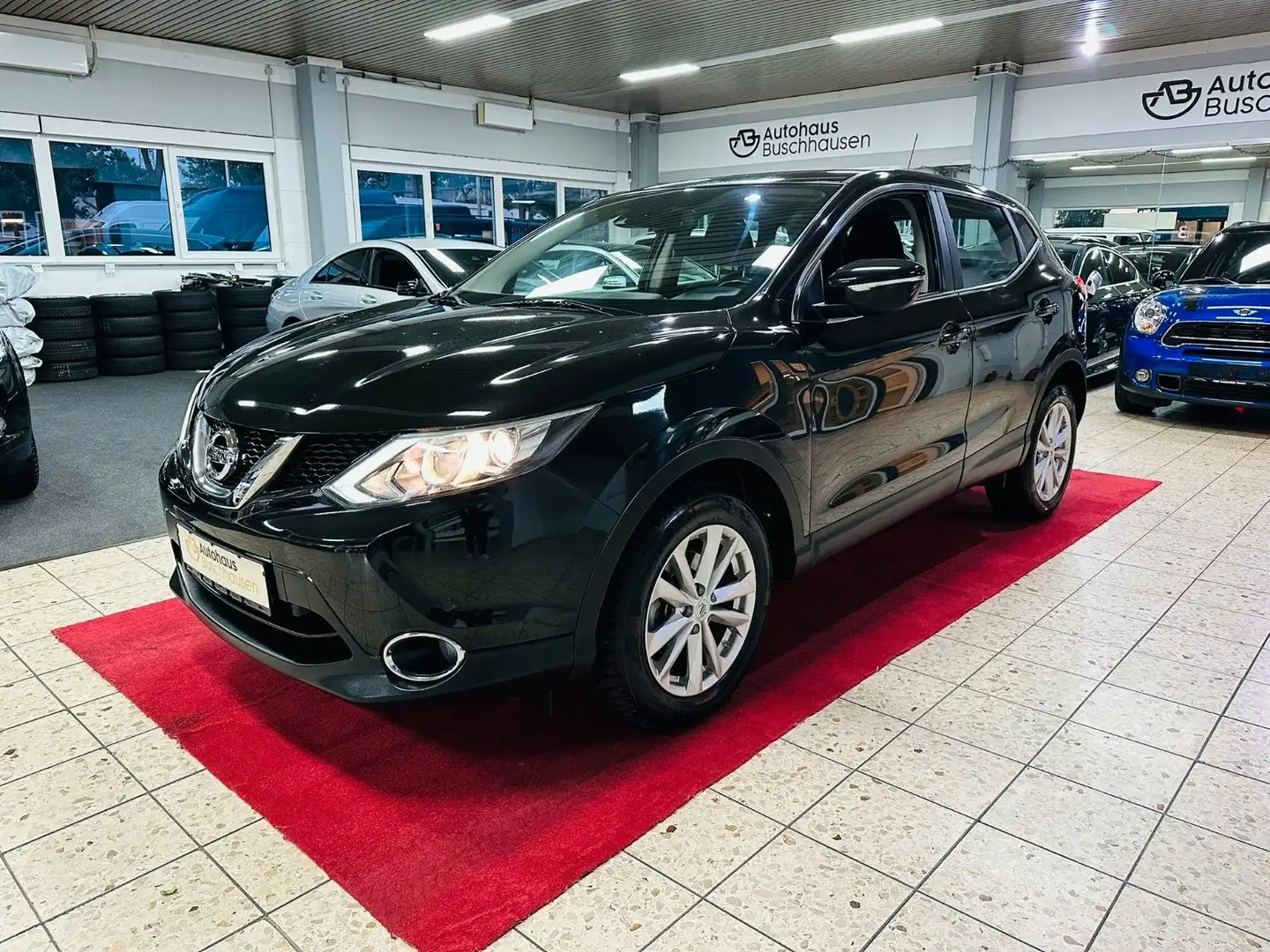Nissan Qashqai 1.2 Acenta*TÜV+Insp.NEU*AHK*Kamera*2Hand Schwarz - 1