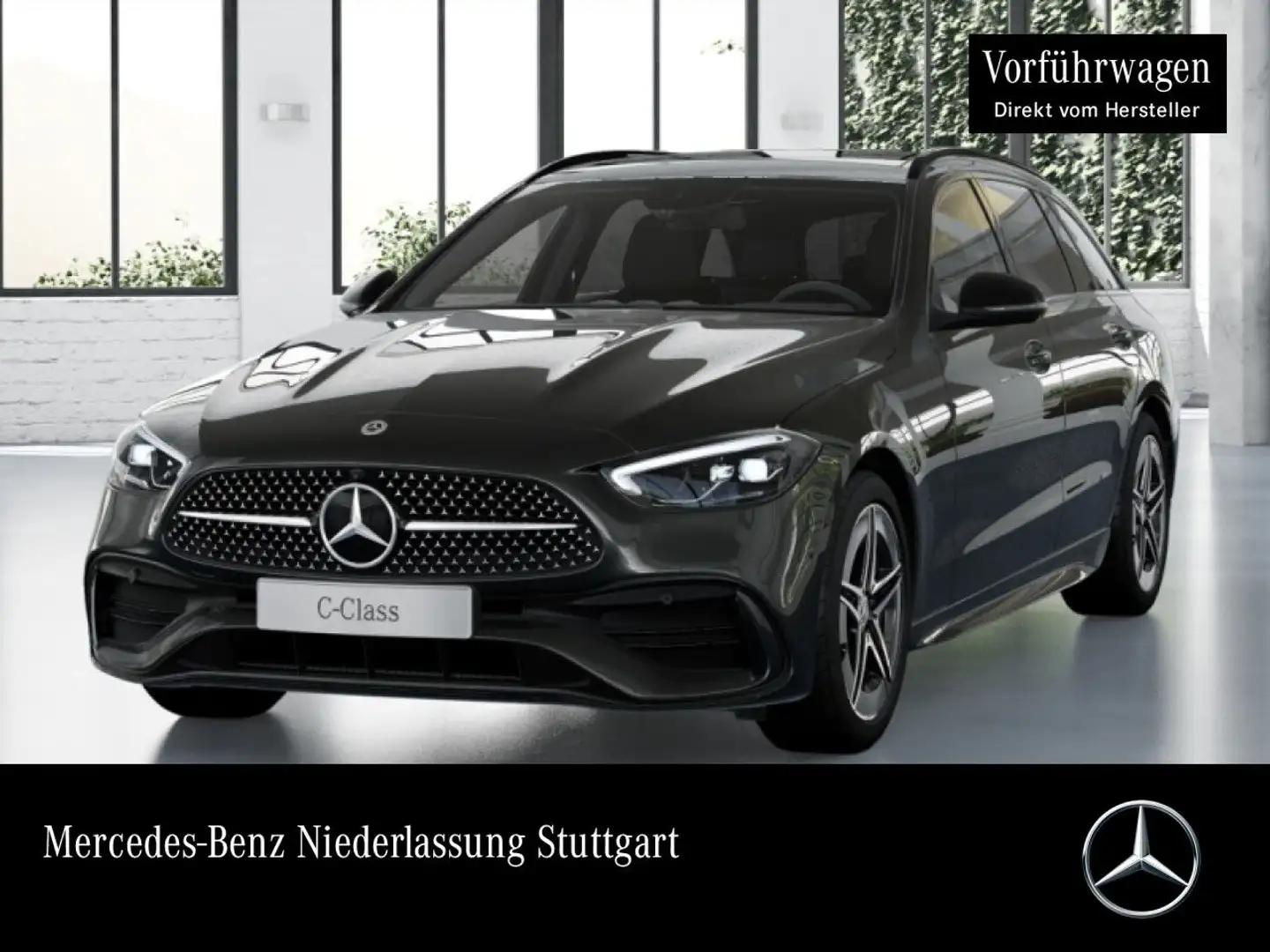 Mercedes-Benz C 200 T AMG+NIGHT+PANO+360+AHK+LED+TOTW+KEYLESS+9G Grau - 1