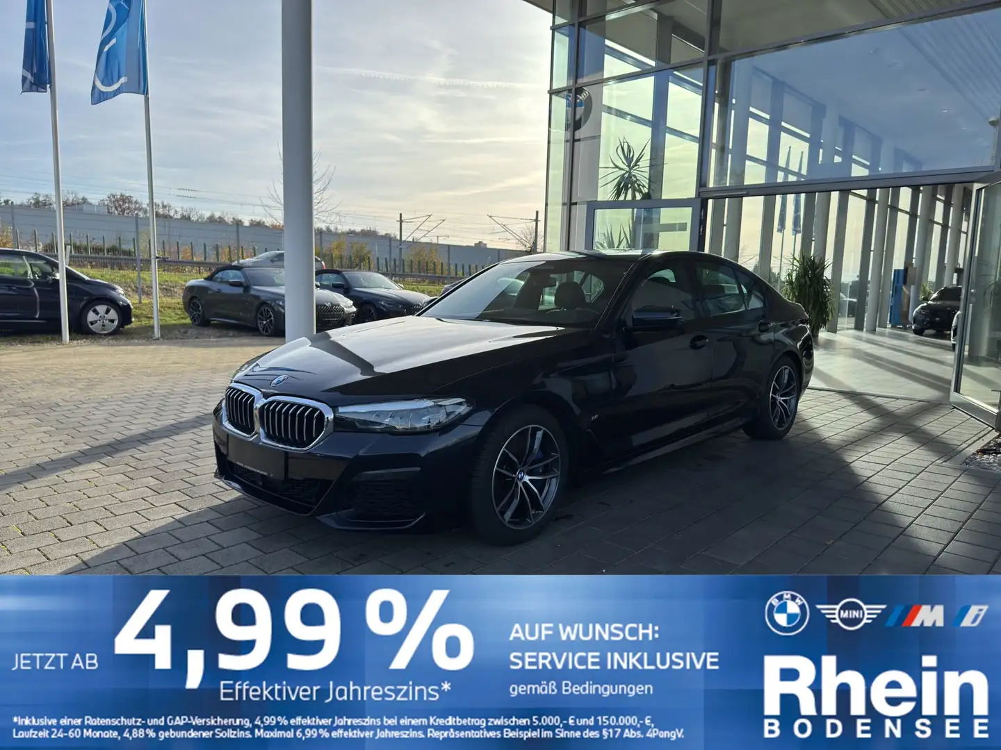 BMW 540 d xDrive Limousine M Sport DrivingA. AHK ACC Schwarz - 1