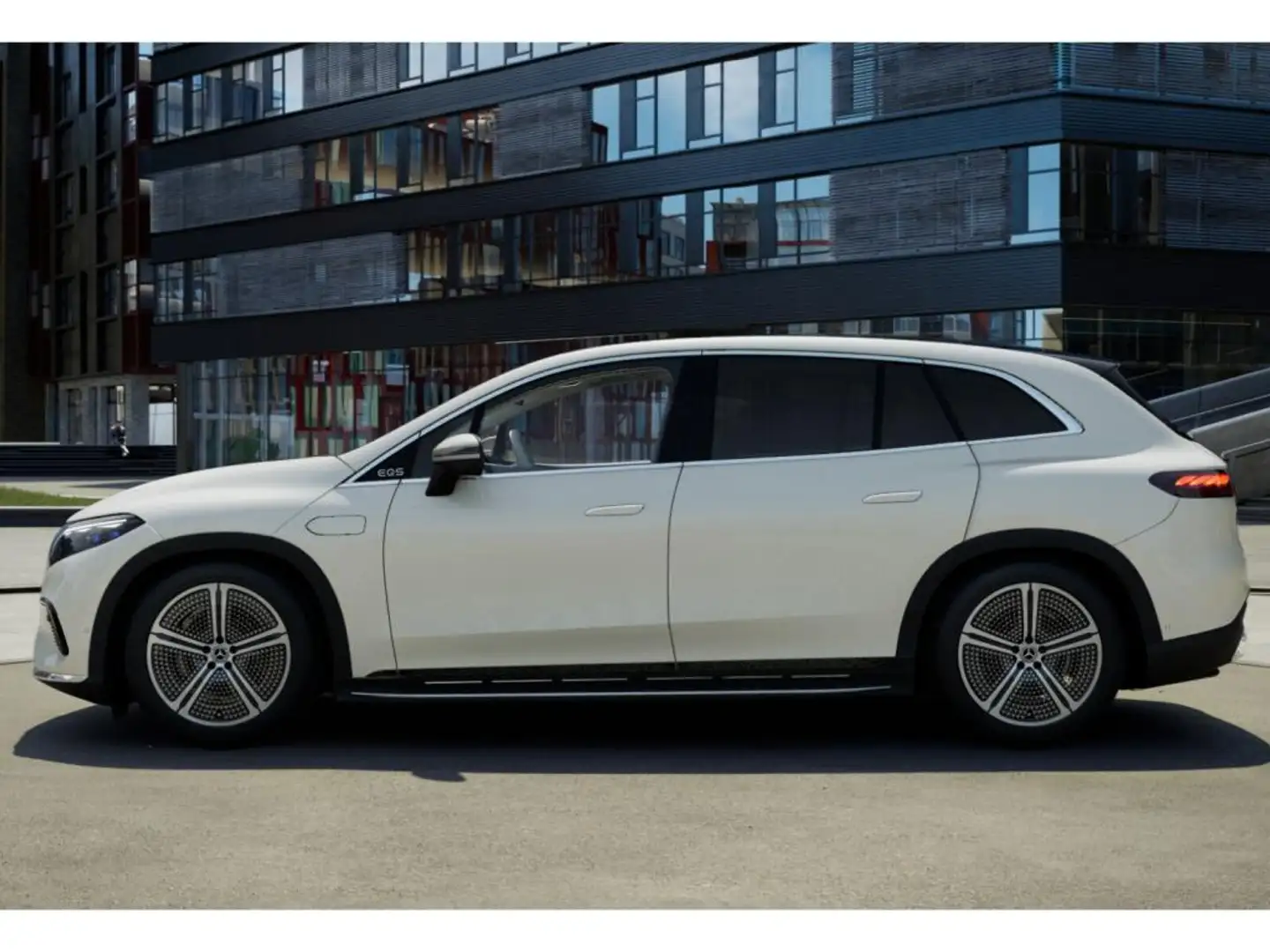 Mercedes-Benz EQS + SUV PANO+HEADUP+HIFI+MEMORY+360°+21" Blanc - 2