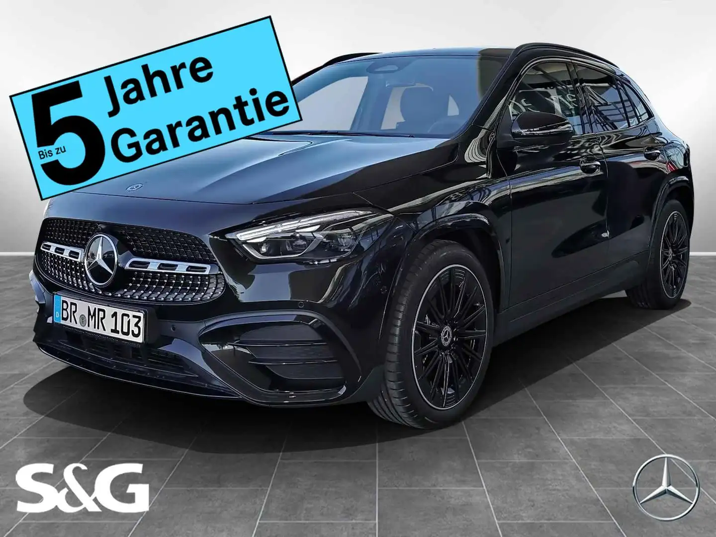 Mercedes-Benz GLA 200 AMG 360°+M-LED+AHK+Distronic+Burmester Schwarz - 1