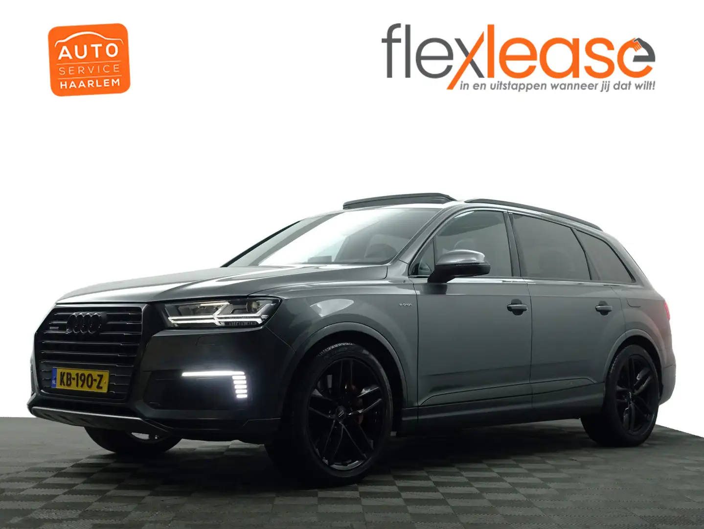 Audi Q7 e-tron 3.0 TDI Quattro S Line Black Optic- Panoramadak, L Gris - 1