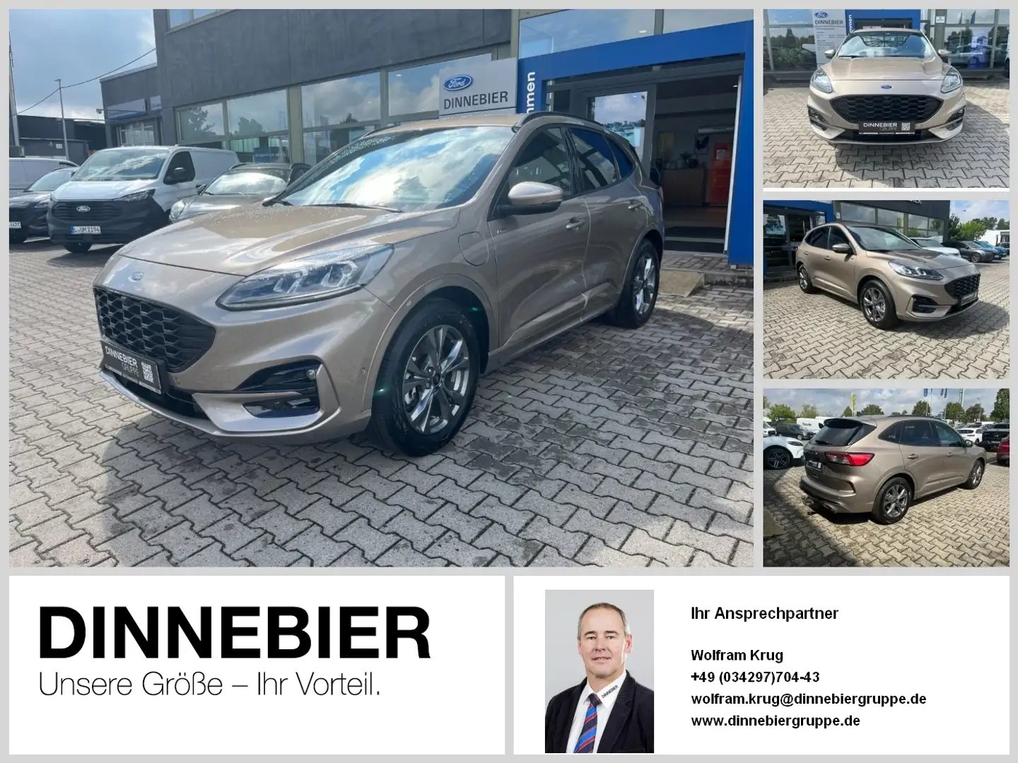 Ford Kuga ST-Line X LED+AHK+Kamera+Winterpaket Silber - 1